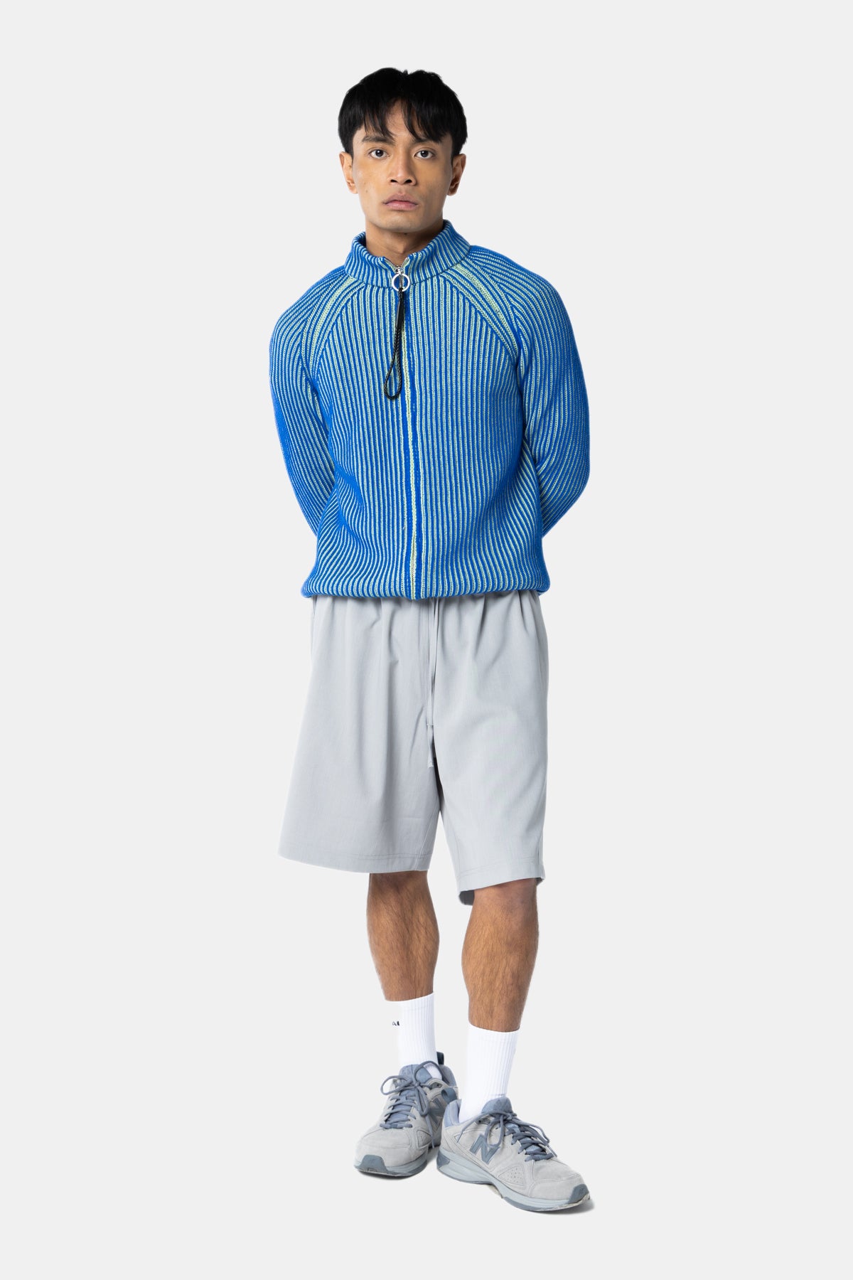 VERTICAL RIB KNIT JACKET – Bonsai