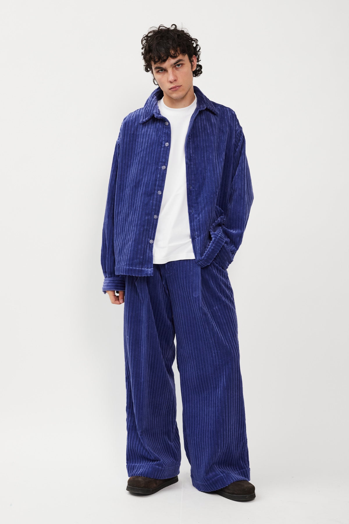 UPCYCLE SUPER LOOSE VELVET PANT