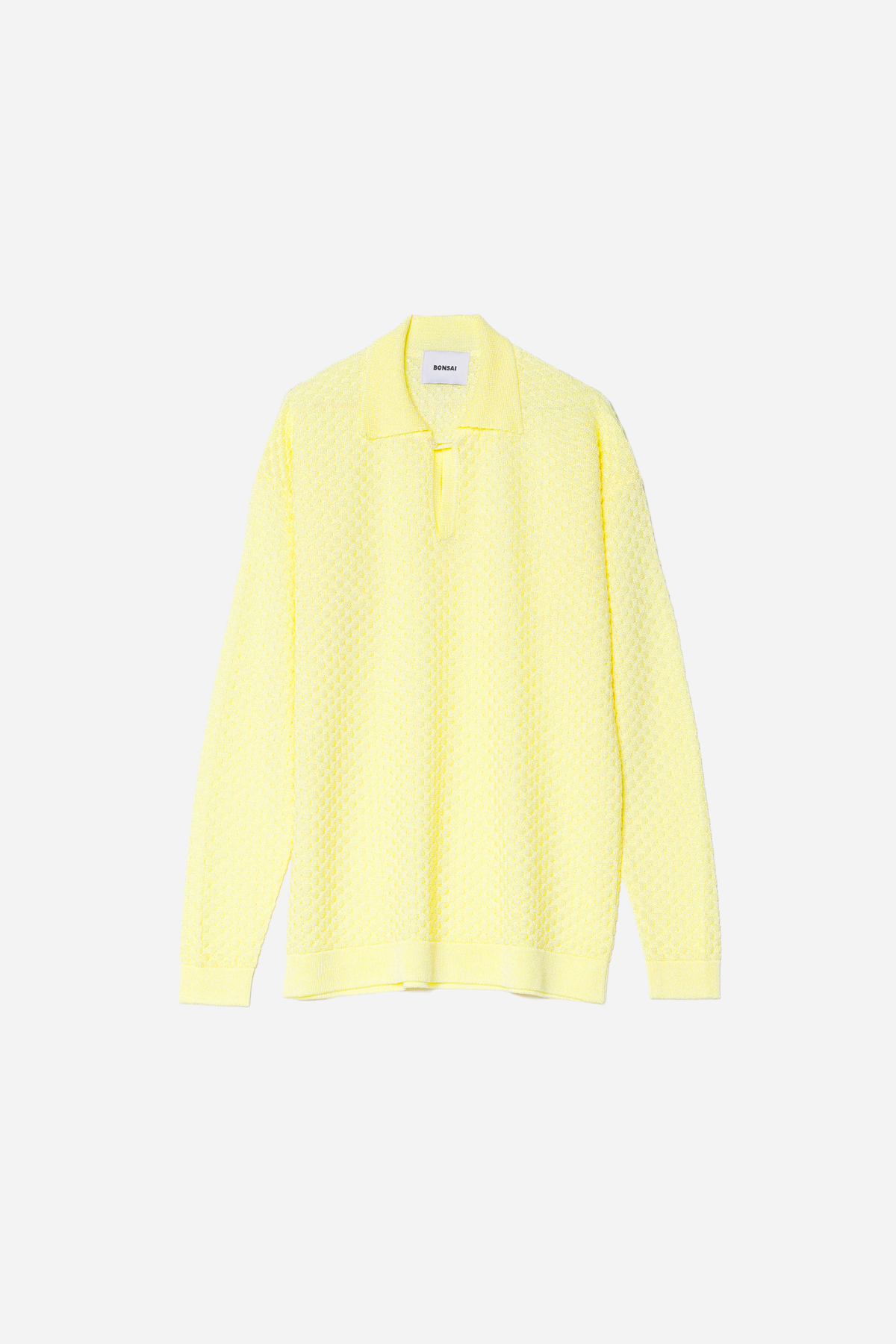 KEYHOLE KNIT POLO