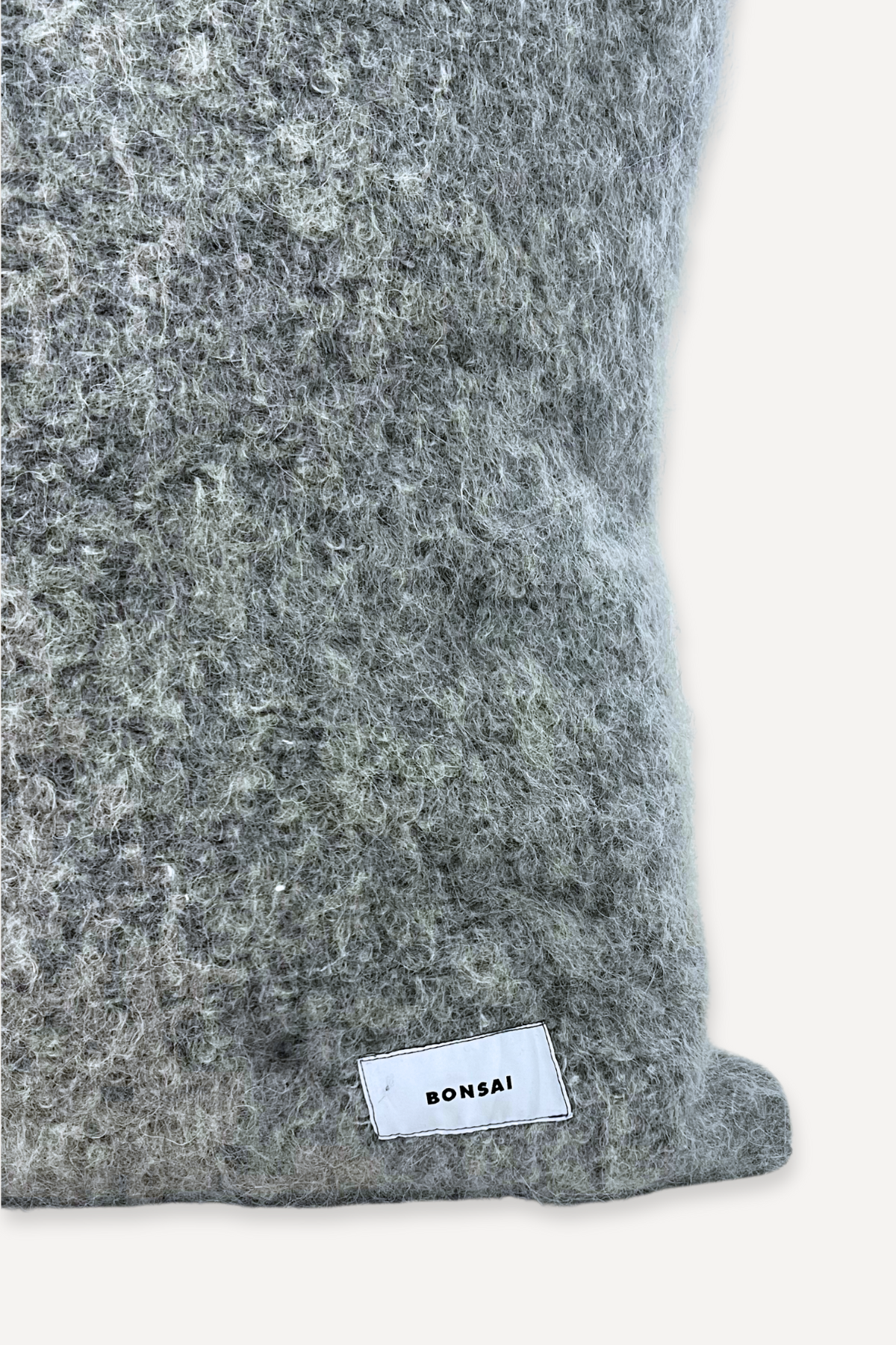 MOHAIR GREY MAXI CUSHION