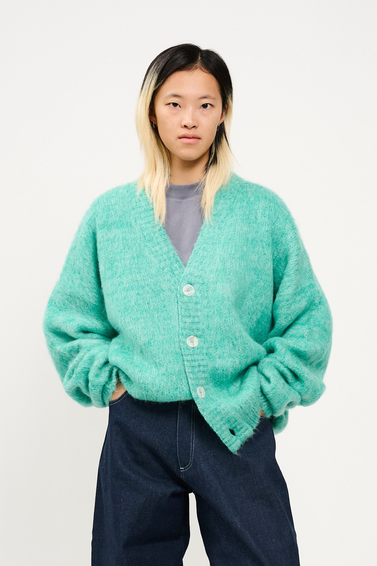 UPCYCLE BLENDED MOHAIR CARDIGAN