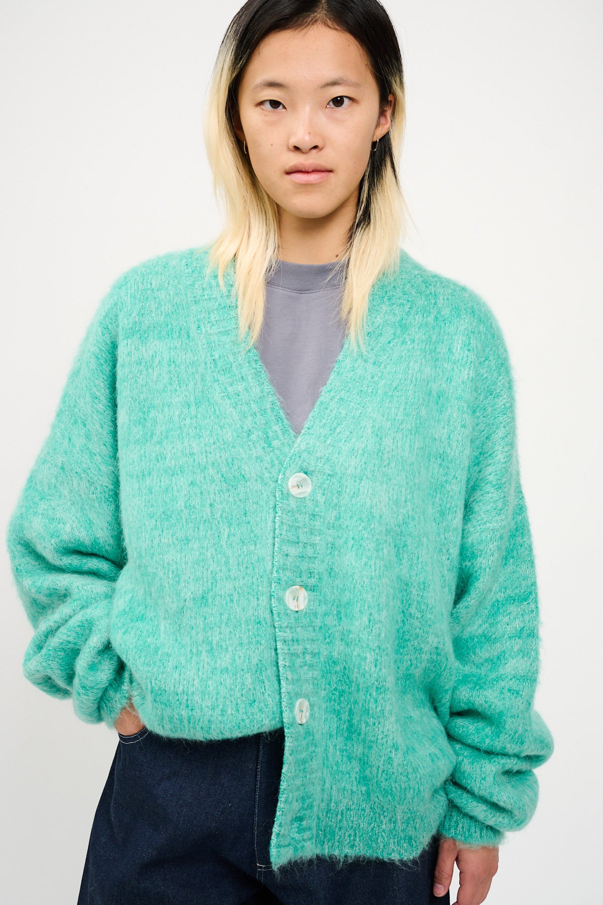 UPCYCLE BLENDED MOHAIR CARDIGAN