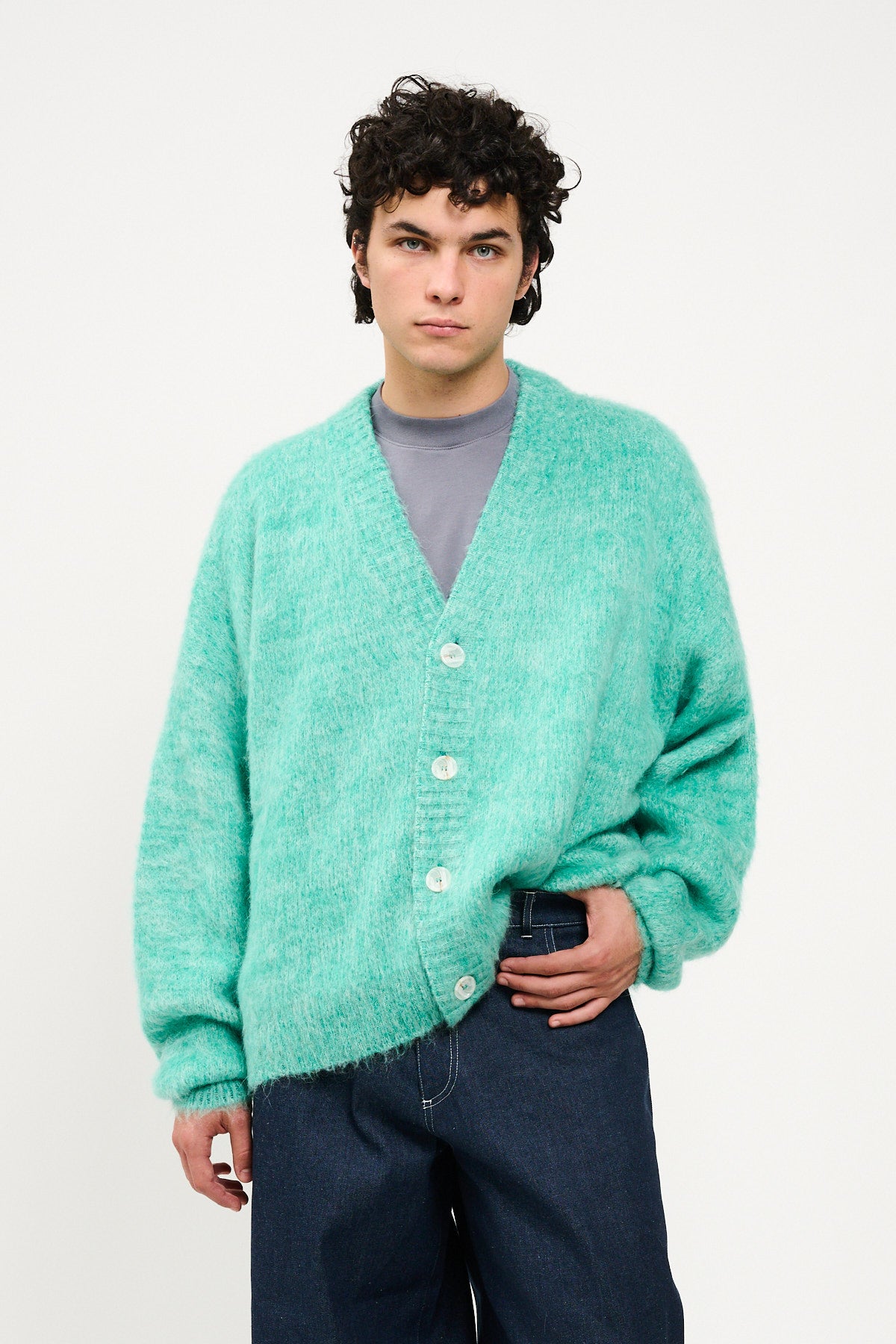 UPCYCLE BLENDED MOHAIR CARDIGAN