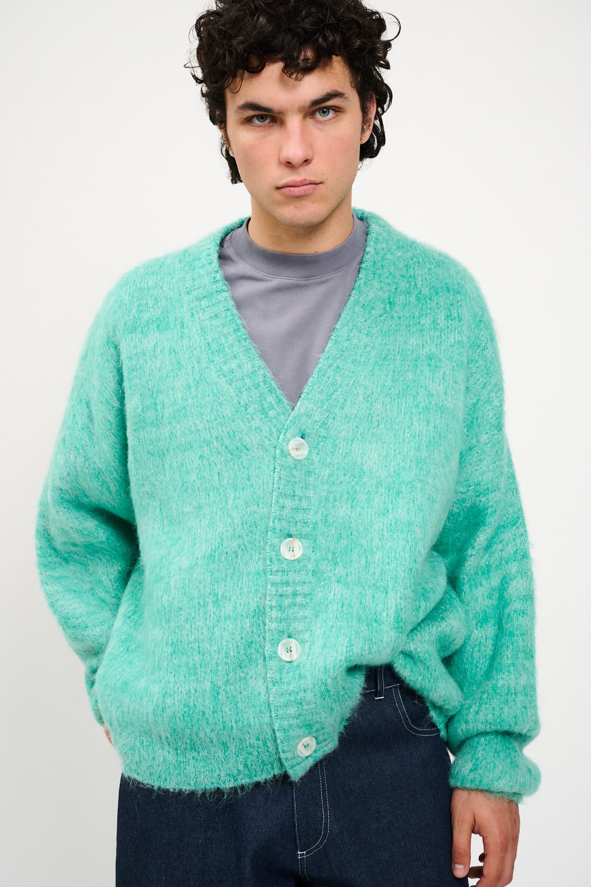 UPCYCLE BLENDED MOHAIR CARDIGAN