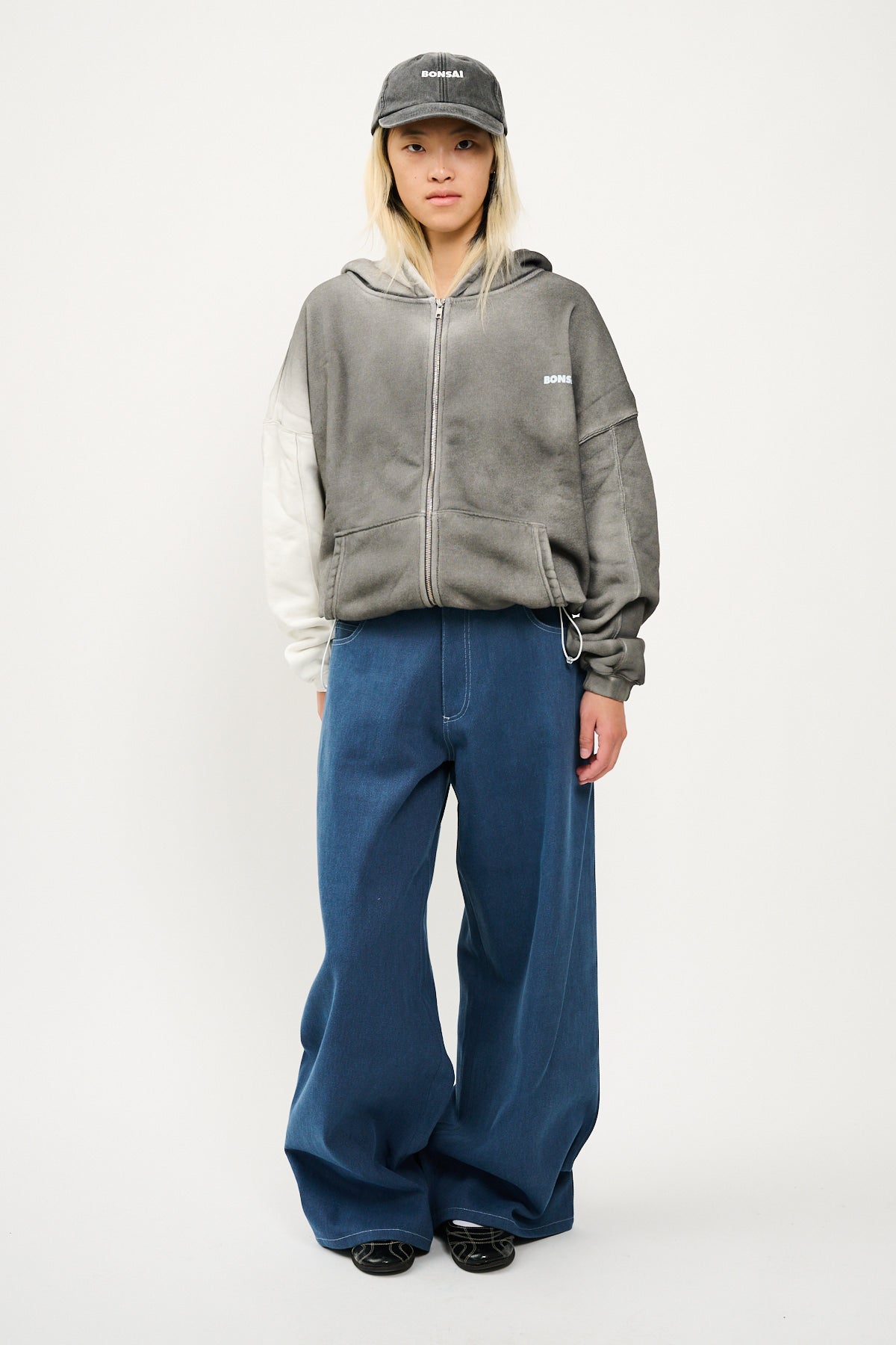 NEBBIA UPCYCLE ZIP HOODIE