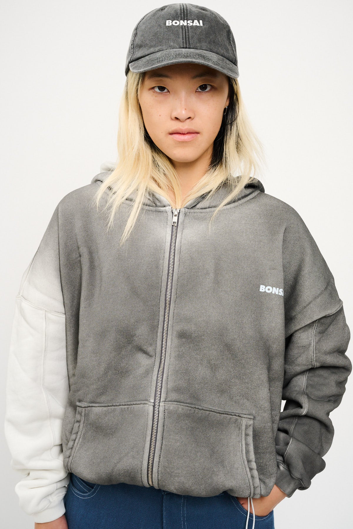 NEBBIA UPCYCLE ZIP HOODIE
