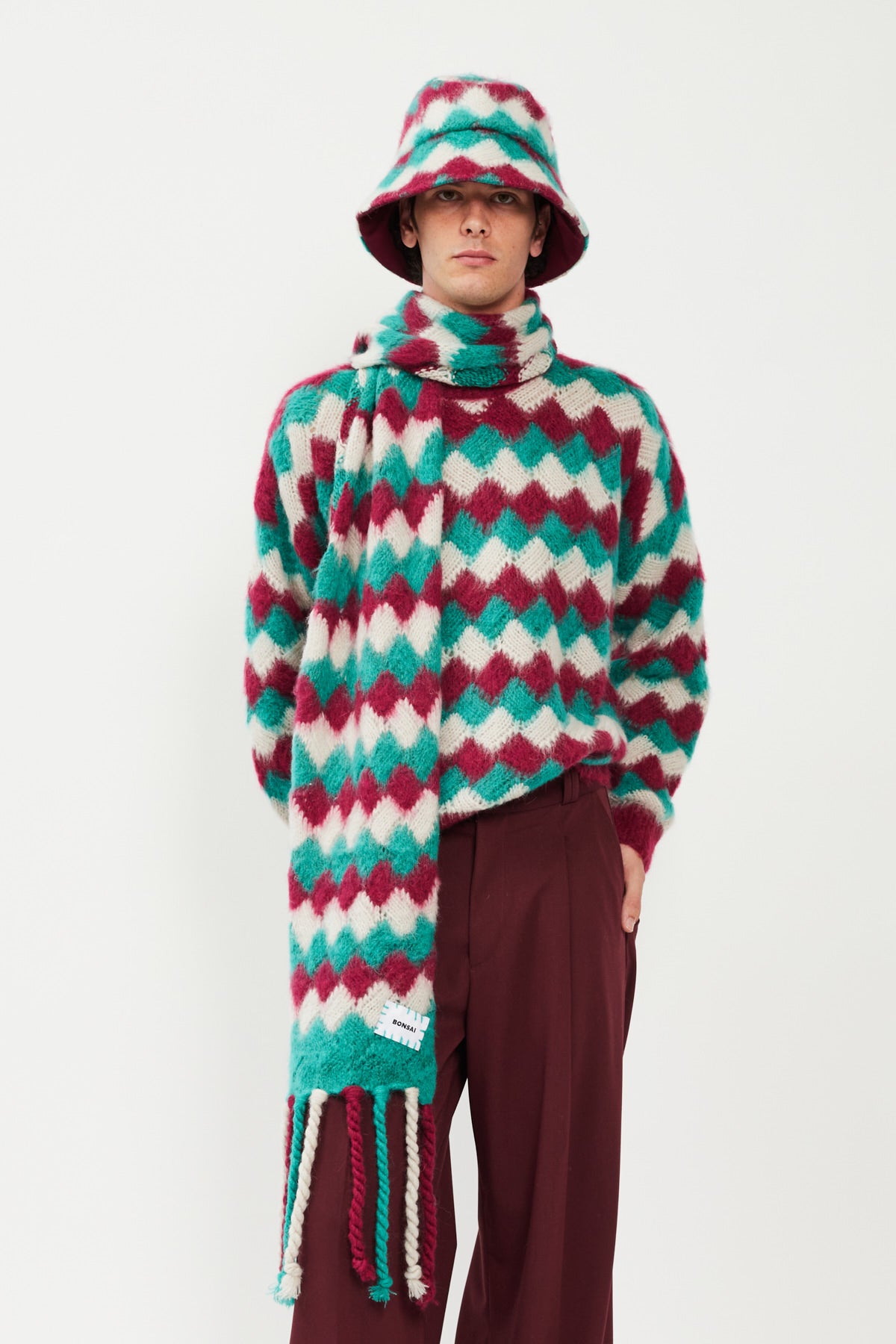 JOY JACQUARD CREWNECK SWEATER