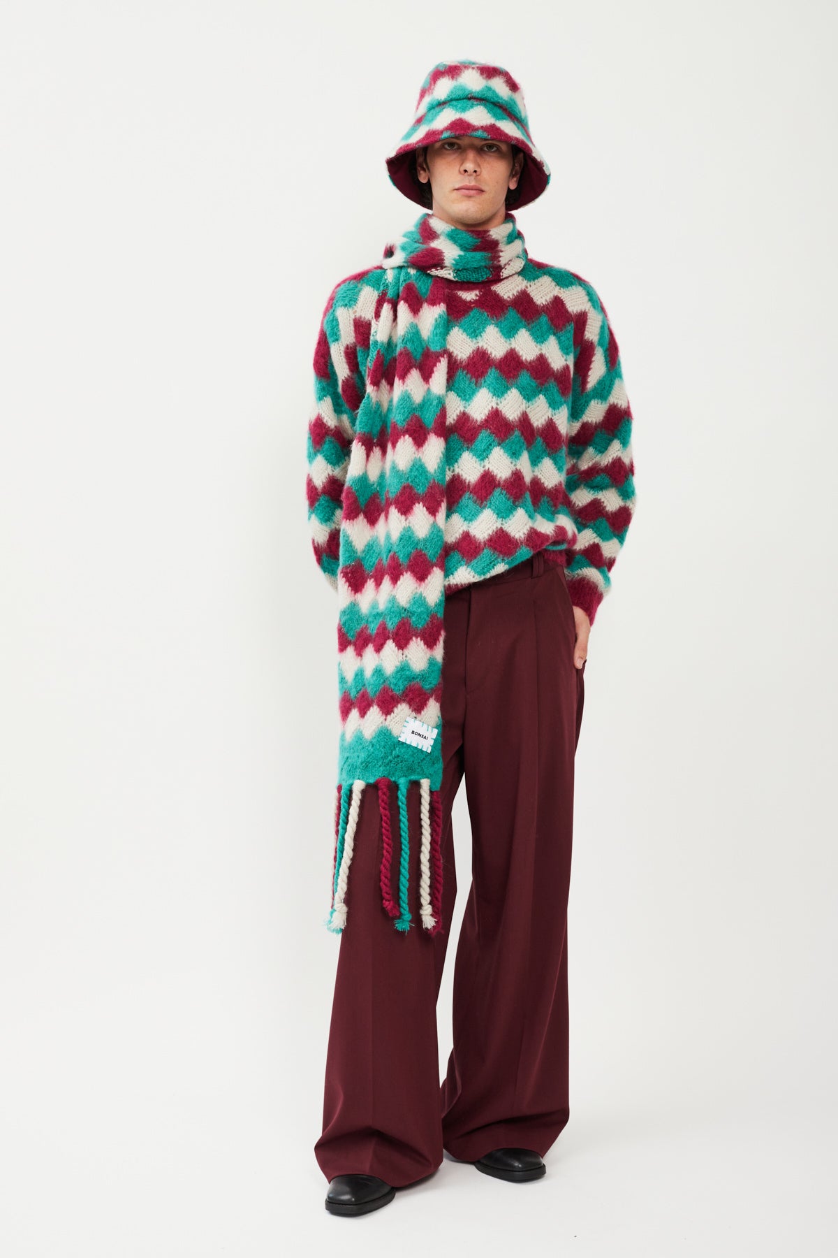 JOY JACQUARD CREWNECK SWEATER