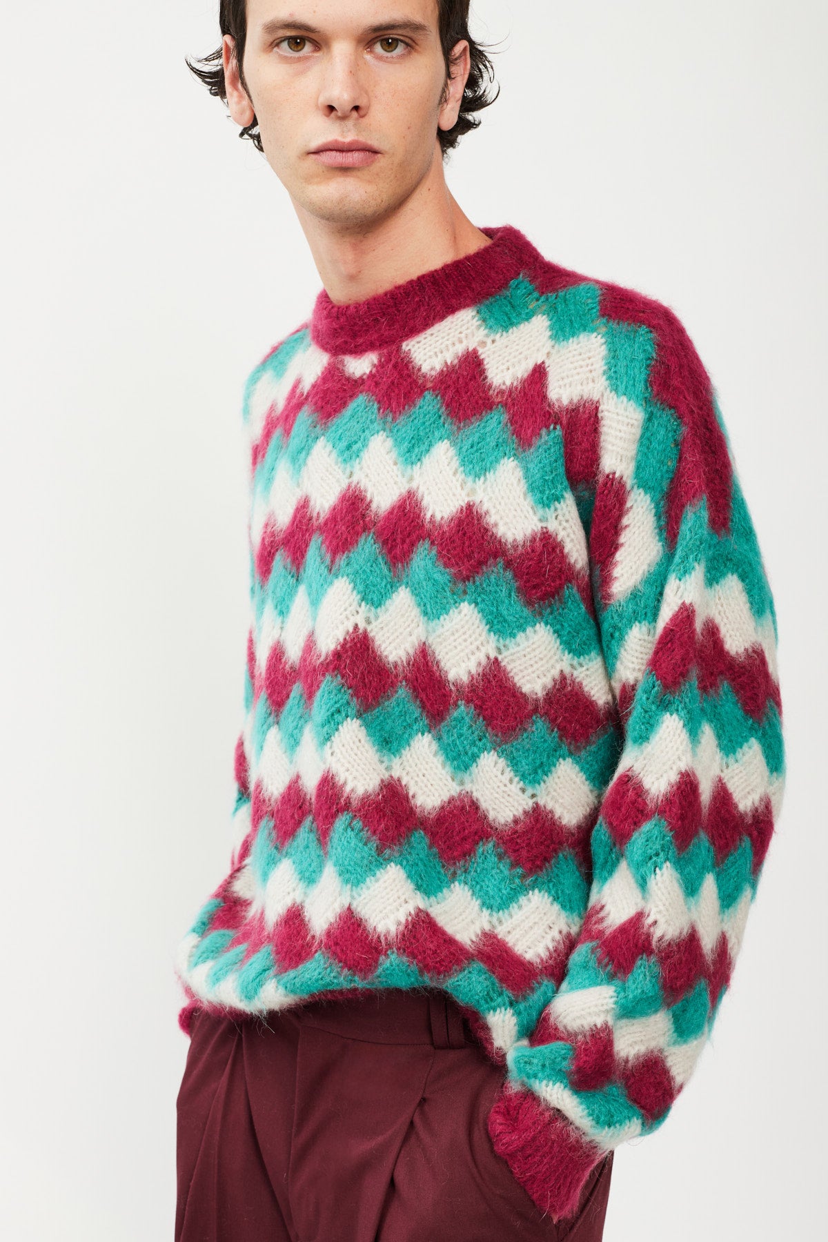 JOY JACQUARD CREWNECK SWEATER