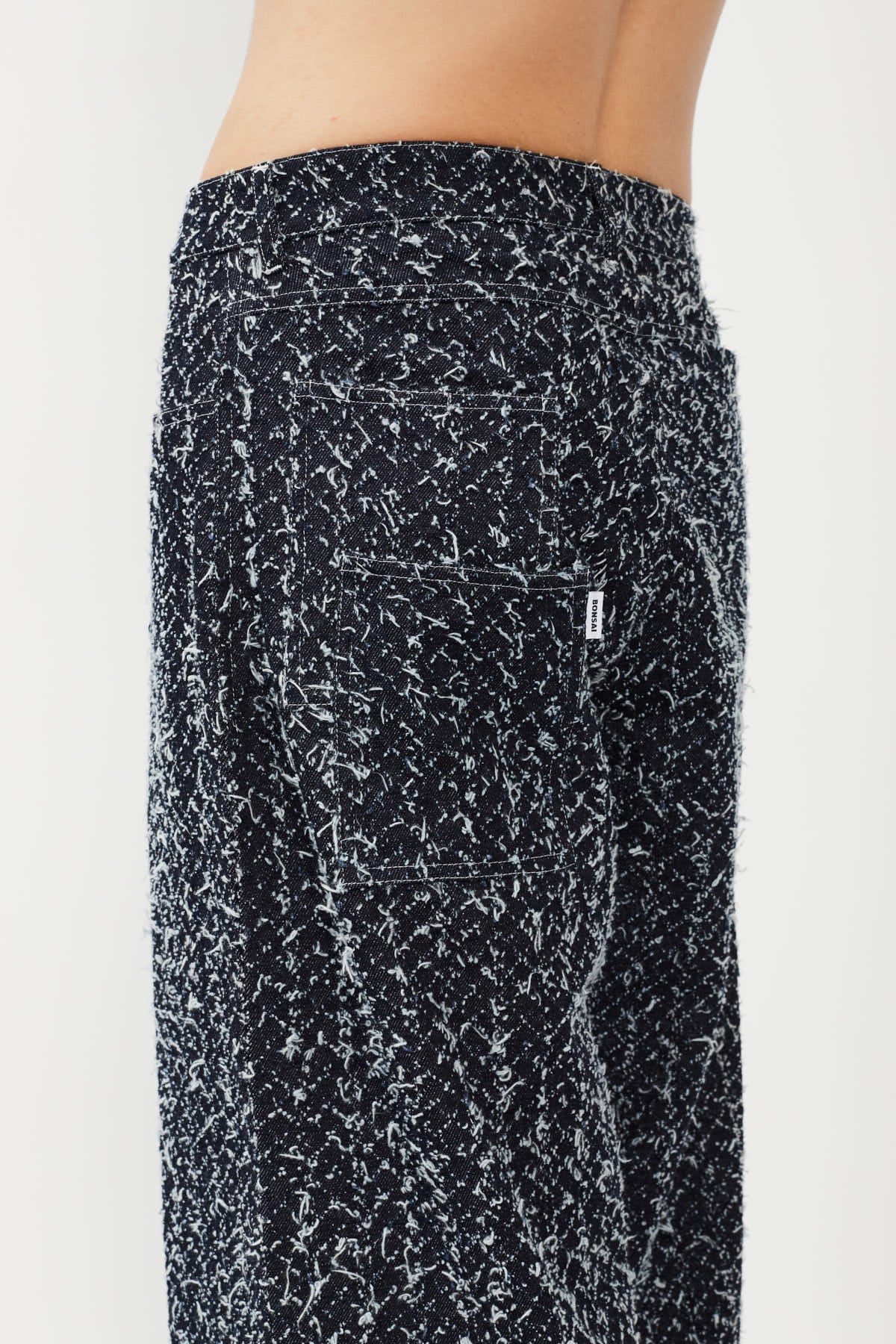 BOUCLE DENIM SUPER LOOSE FIT PANT