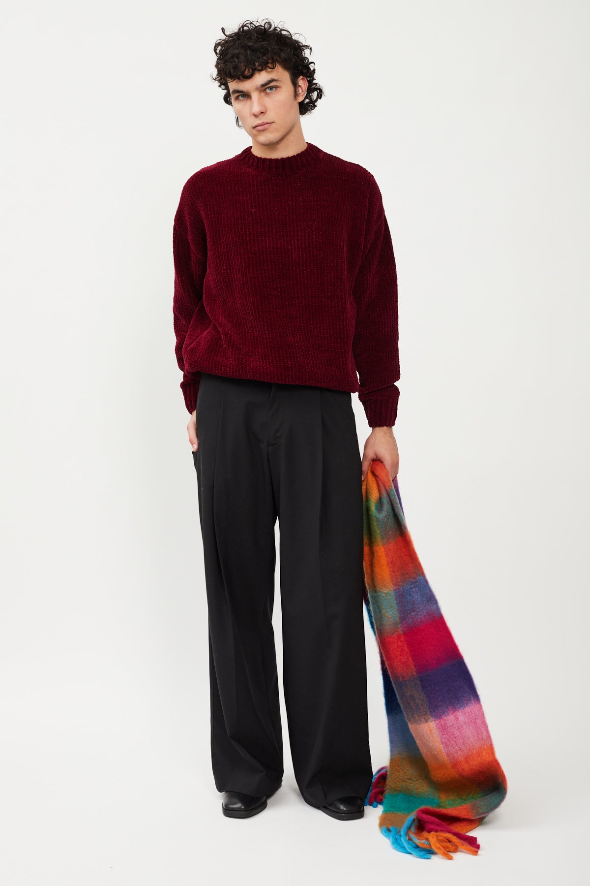 CHENILLE CREWNECK SWEATER