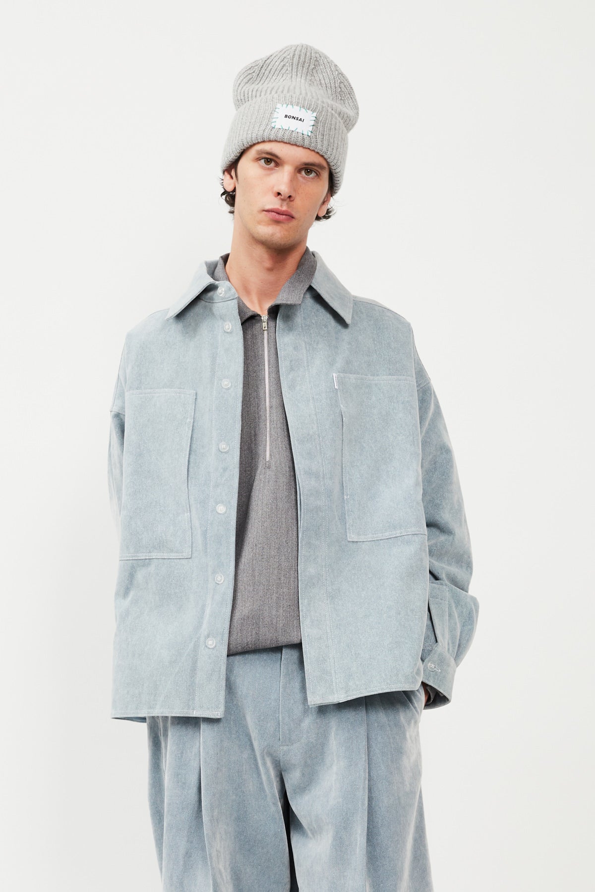 VELVET OVERSHIRT JACKET