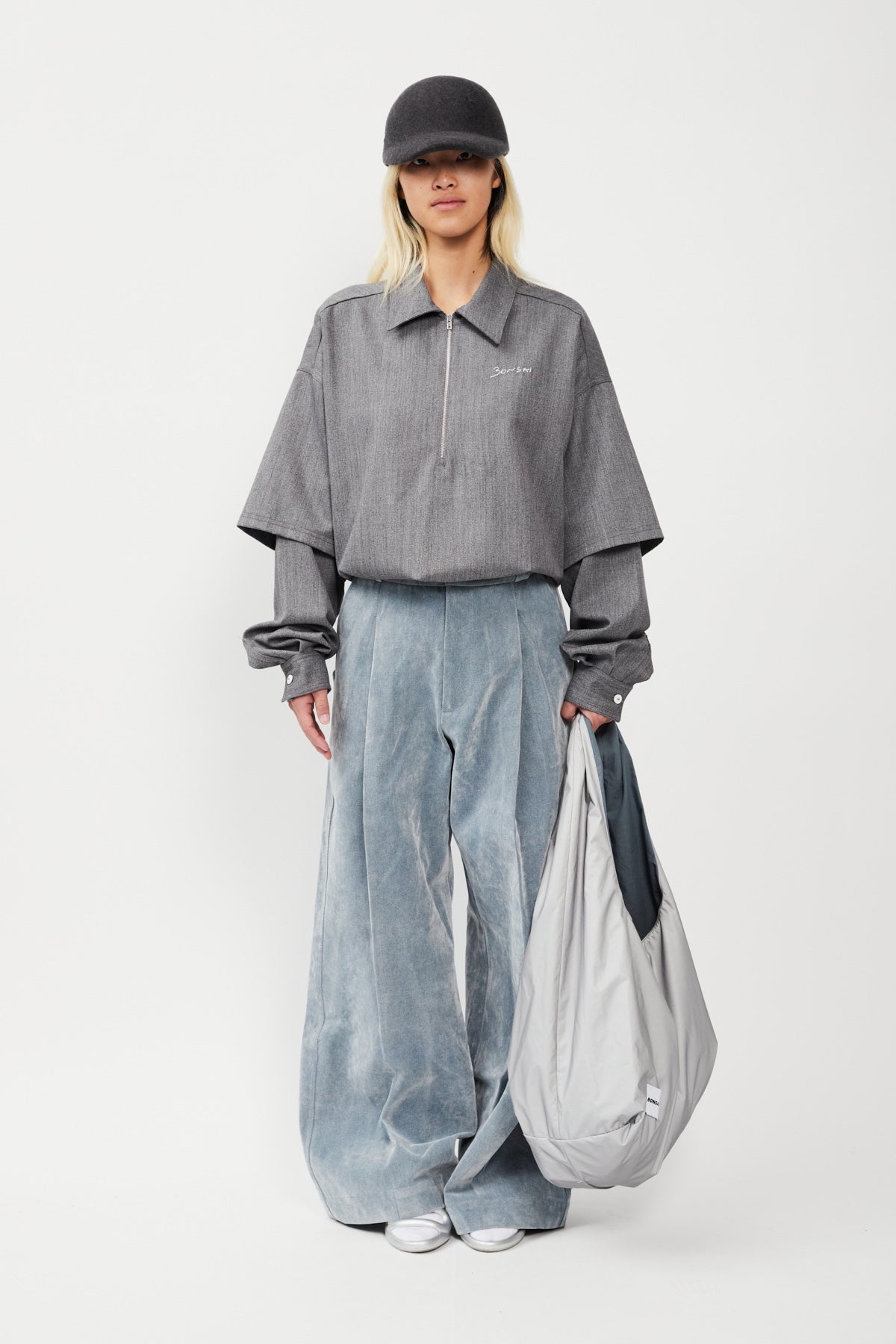 BASEBALL HALF ZIP SHIRT
