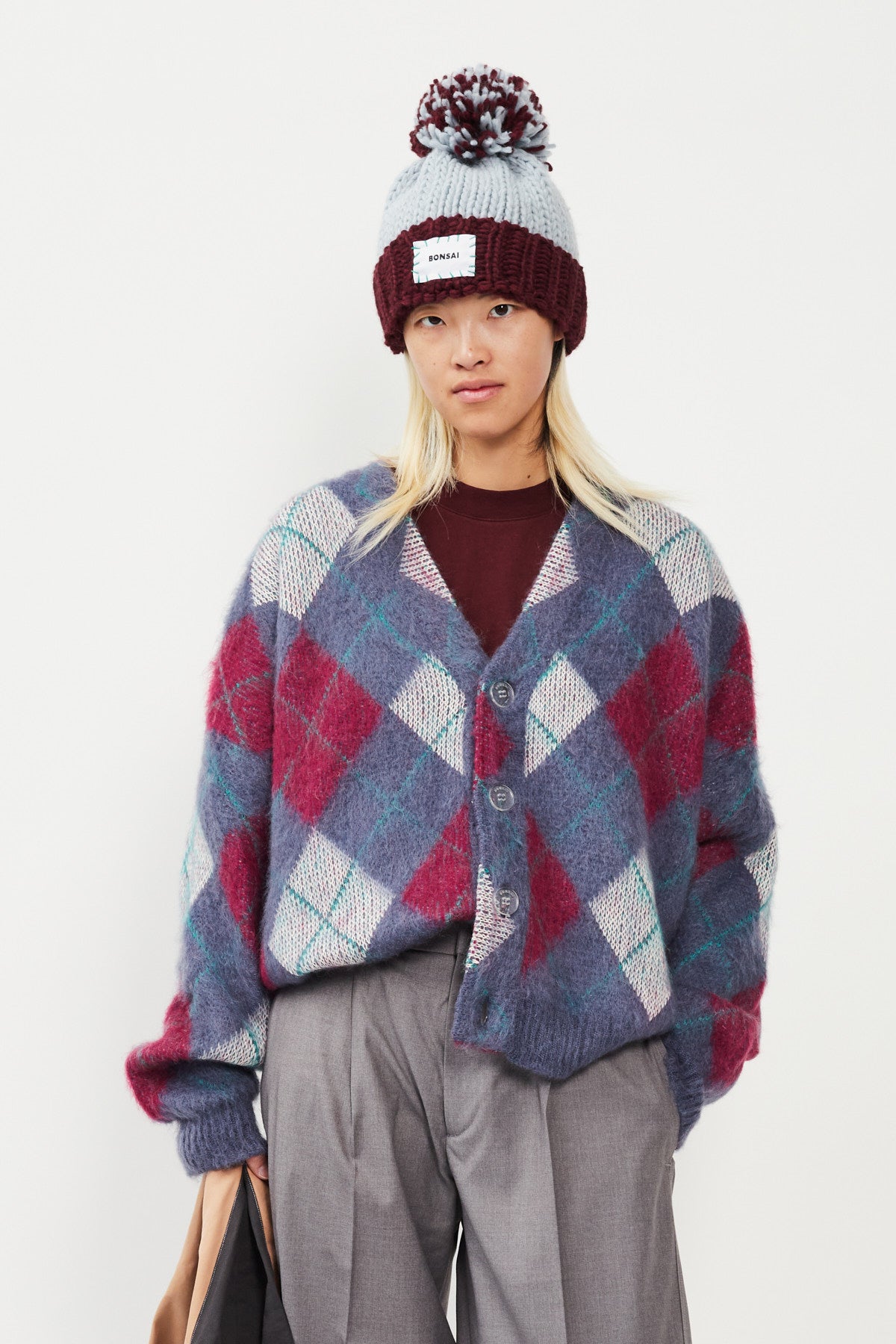ROMBI MOHAIR CARDIGAN SWEATER