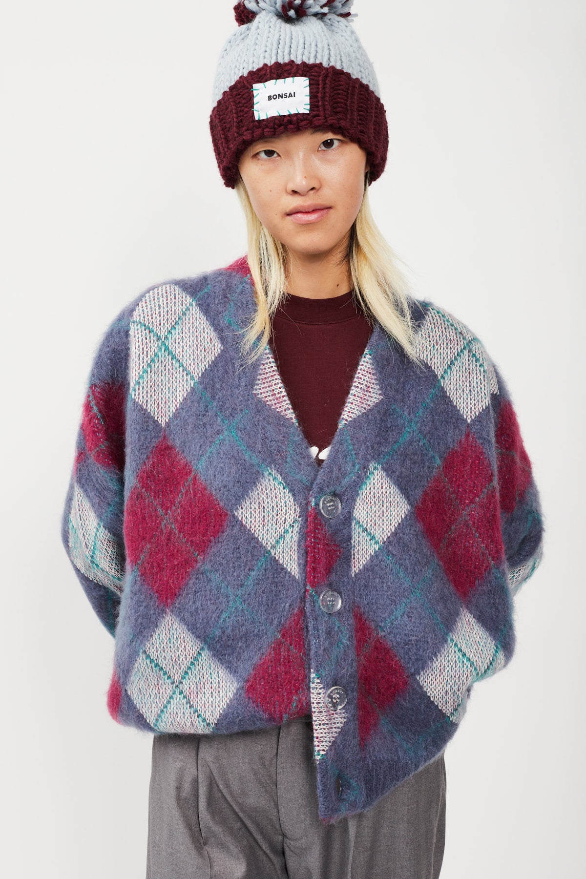 ROMBI MOHAIR CARDIGAN SWEATER
