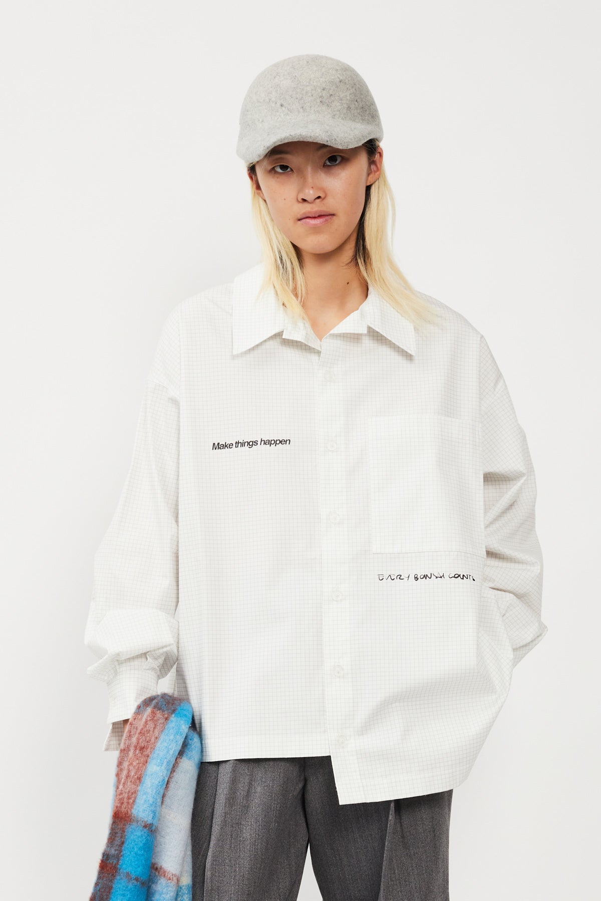 ASIMMETRIC BOTTON DOWN SHIRT