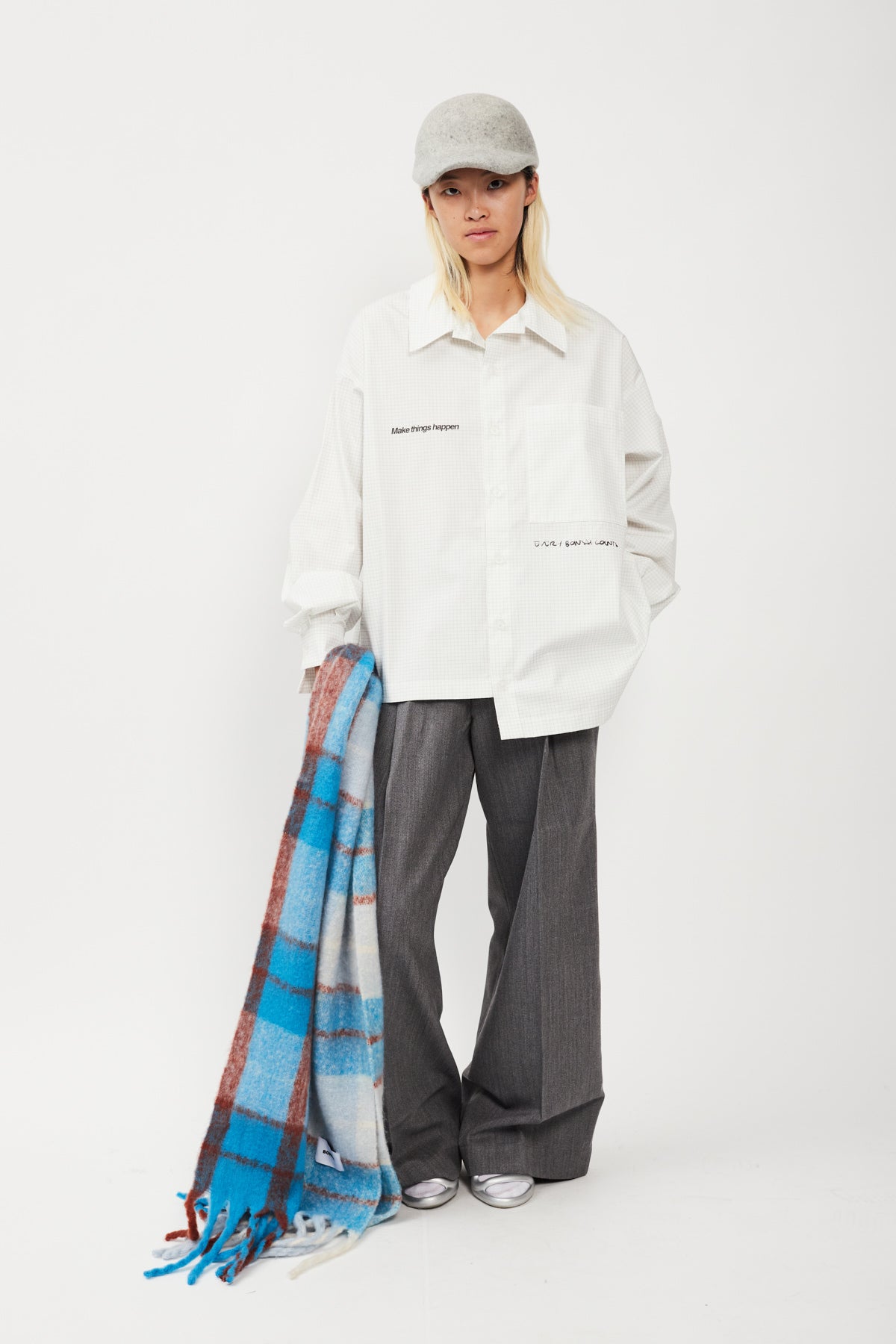 ASIMMETRIC BOTTON DOWN SHIRT