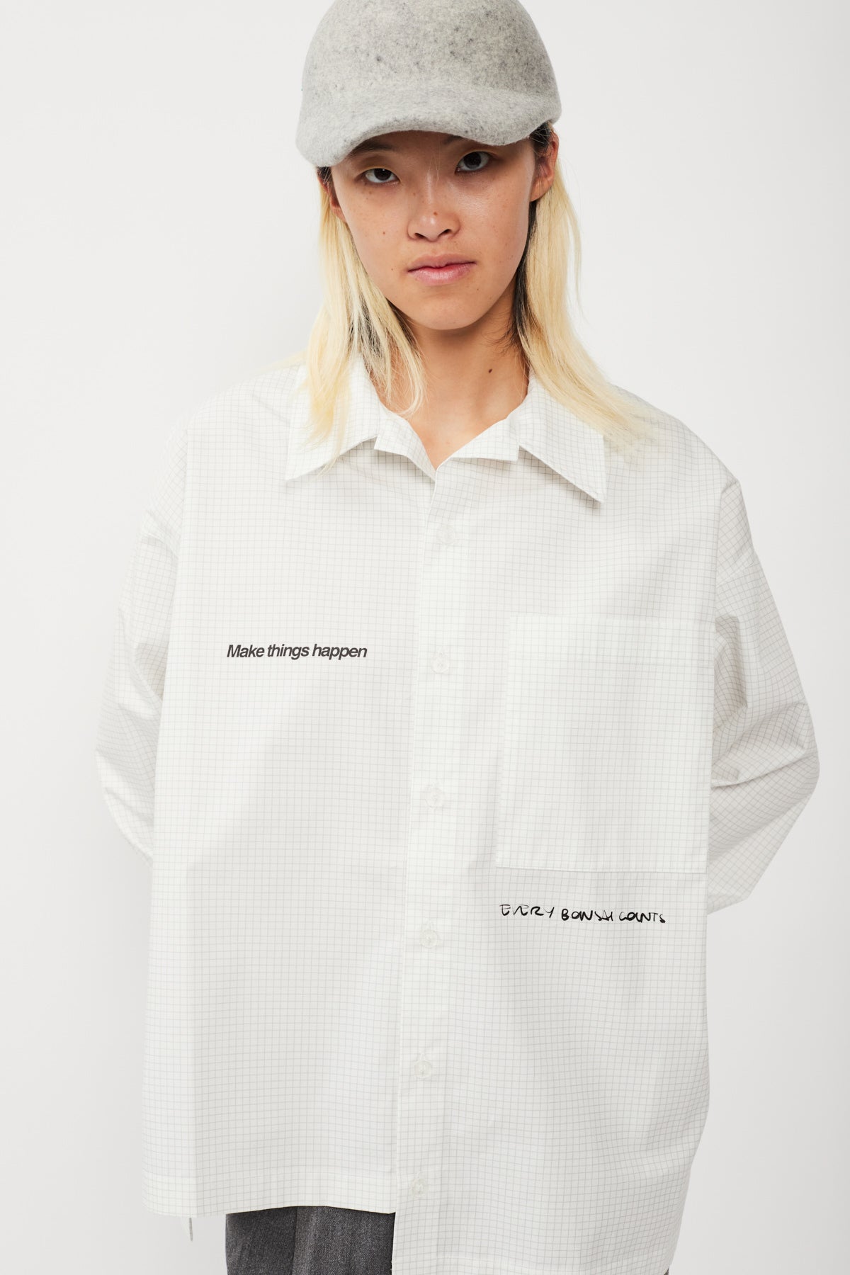 ASIMMETRIC BOTTON DOWN SHIRT