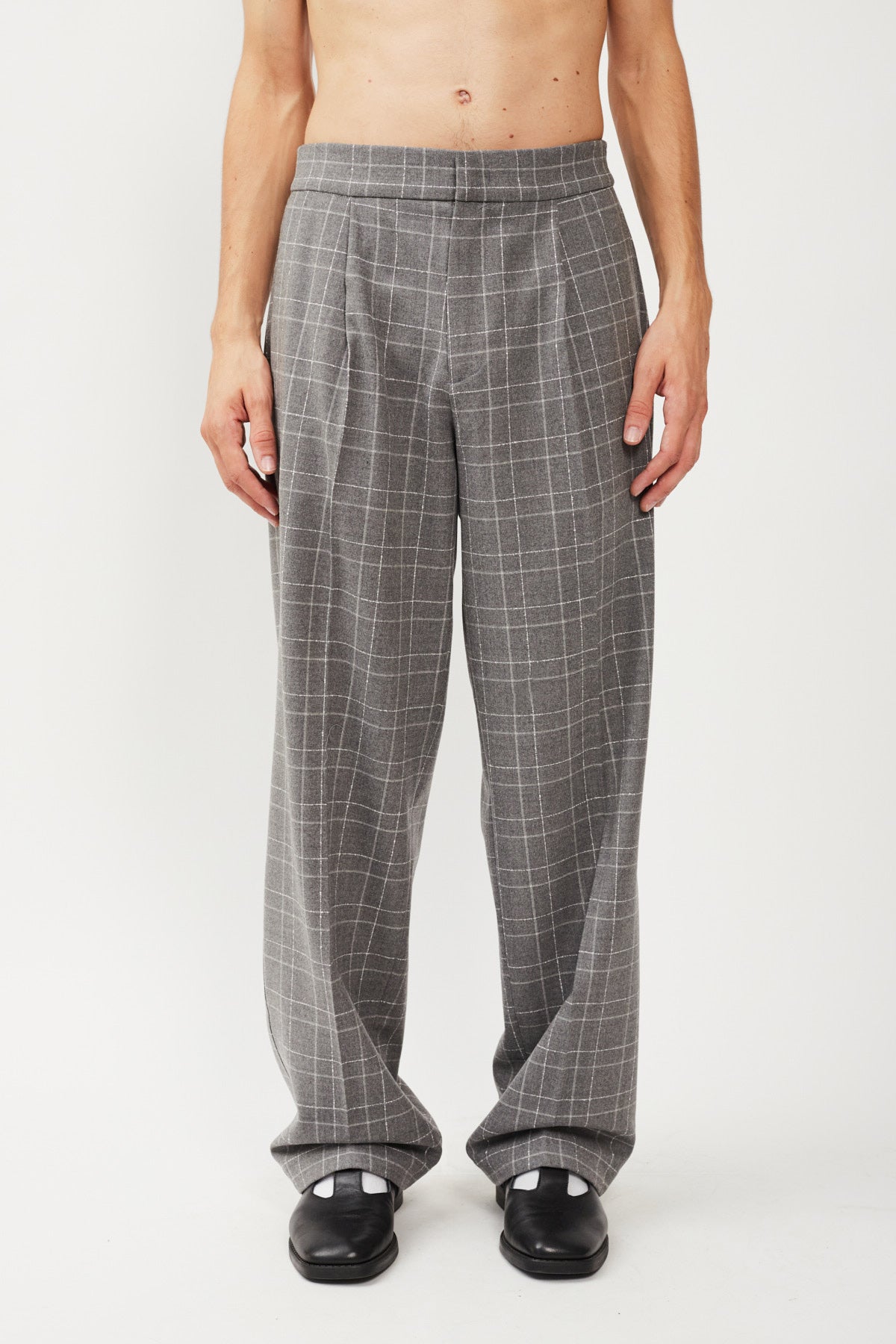 CHECK LOOSE FIT PANT