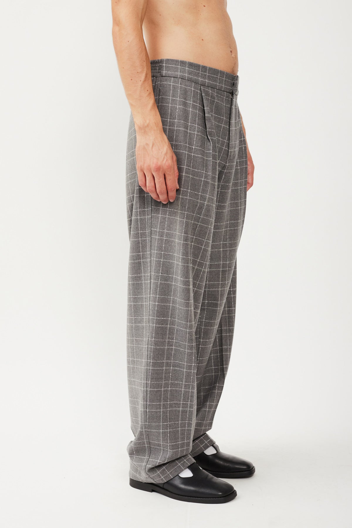 CHECK LOOSE FIT PANT