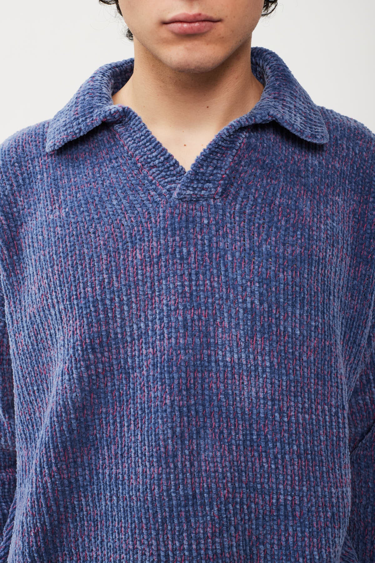 UPCYCLE CHENILLE POLO