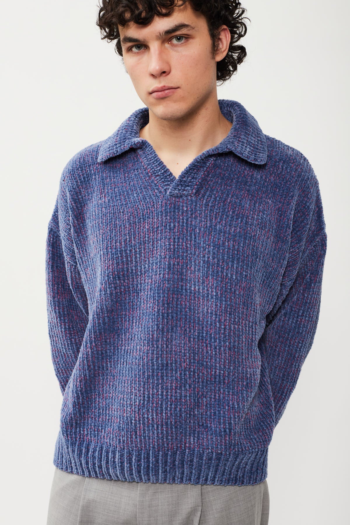 UPCYCLE CHENILLE POLO