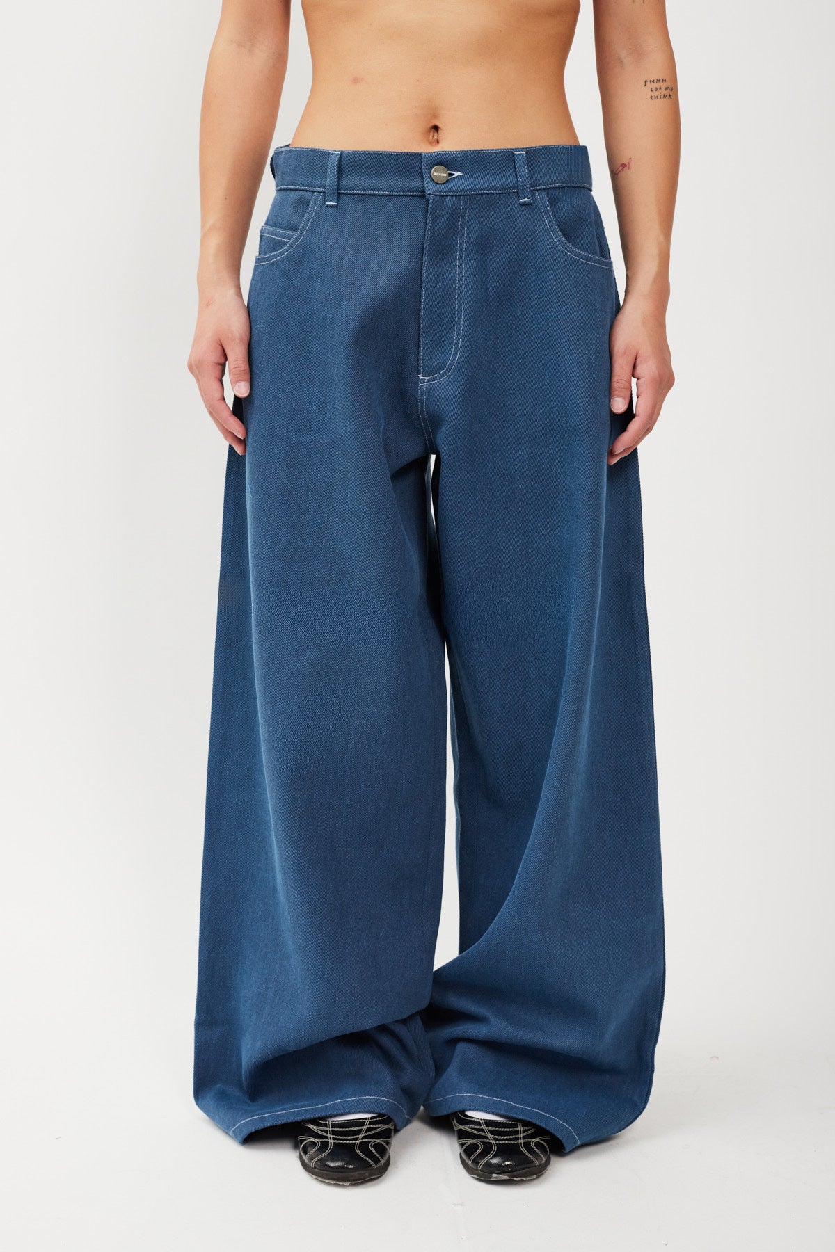DENIM UPCYCLE PANT