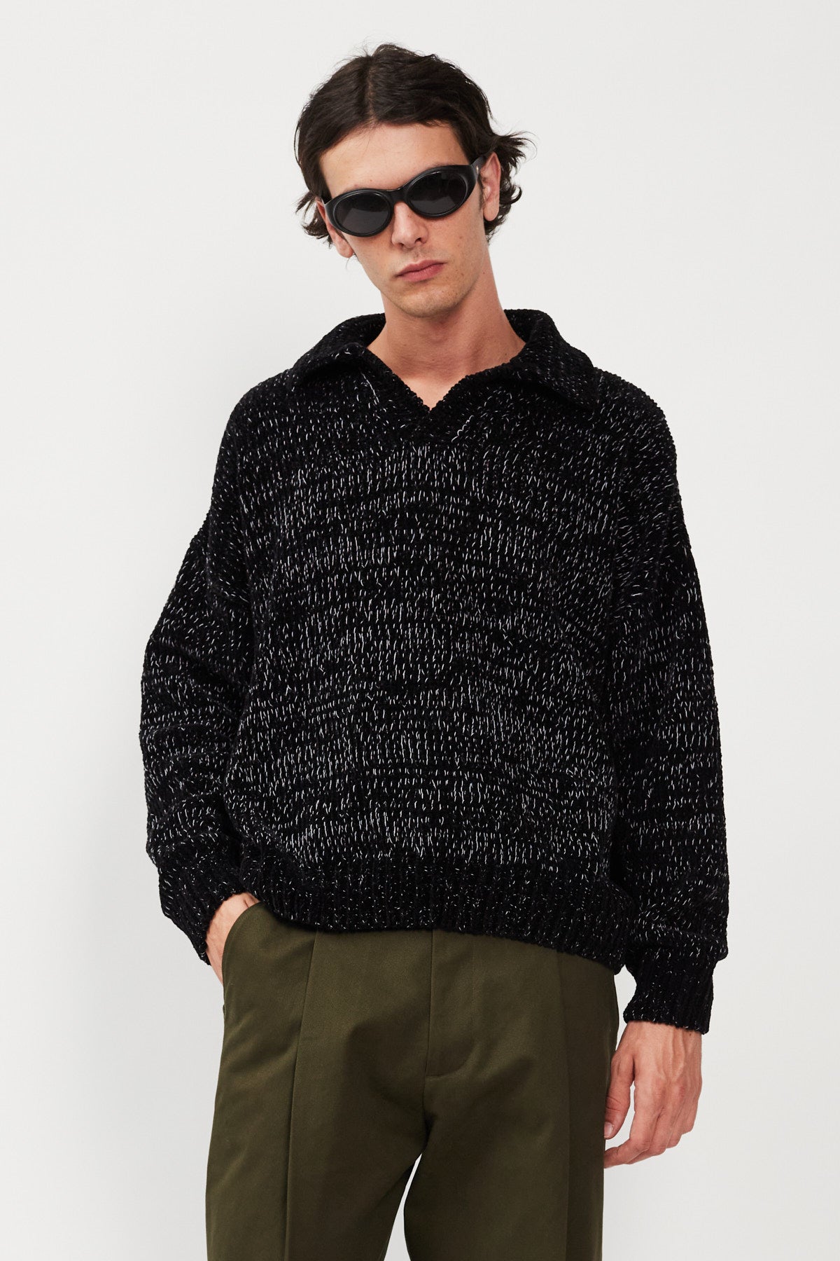 UPCYCLE CHENILLE POLO