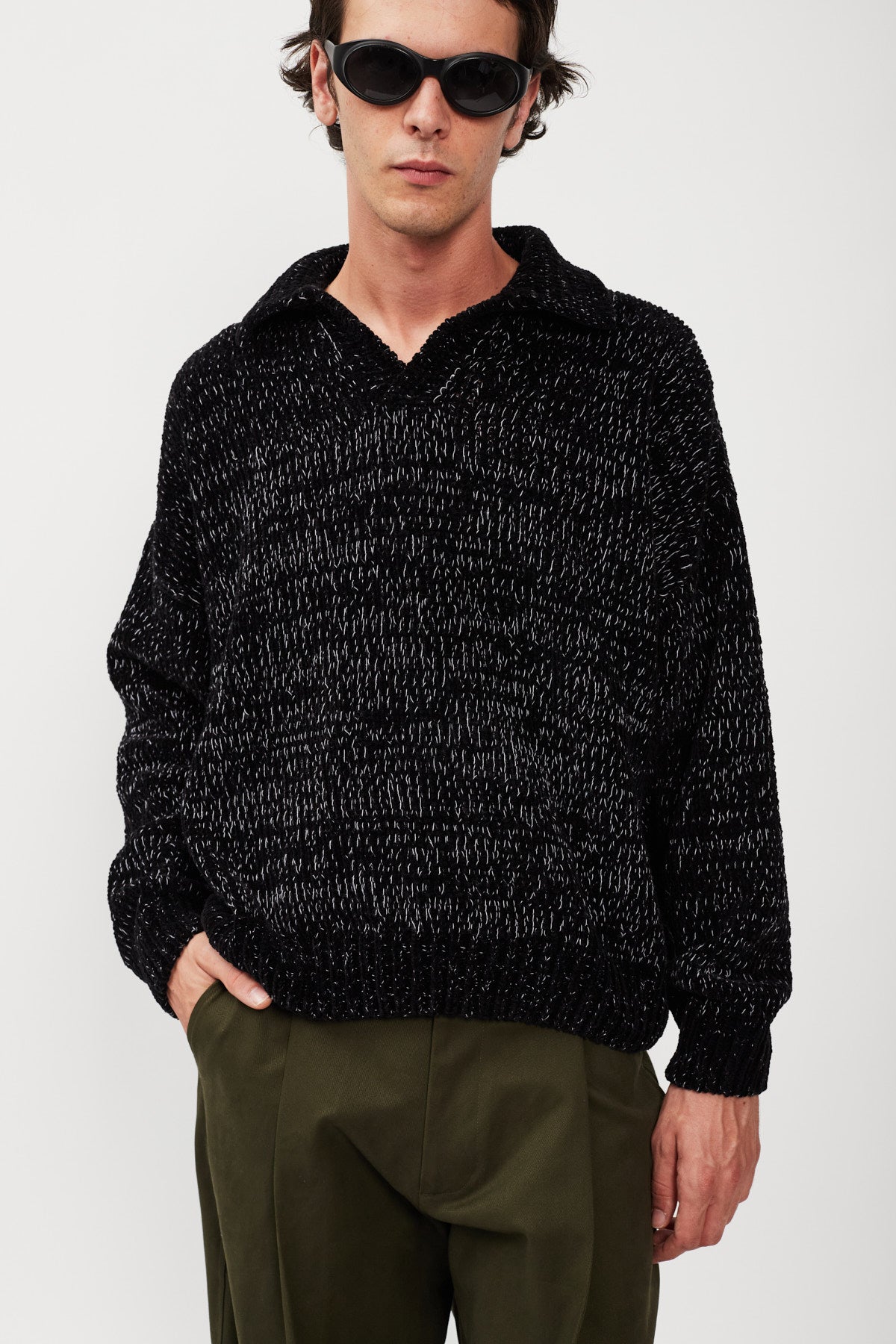 UPCYCLE CHENILLE POLO