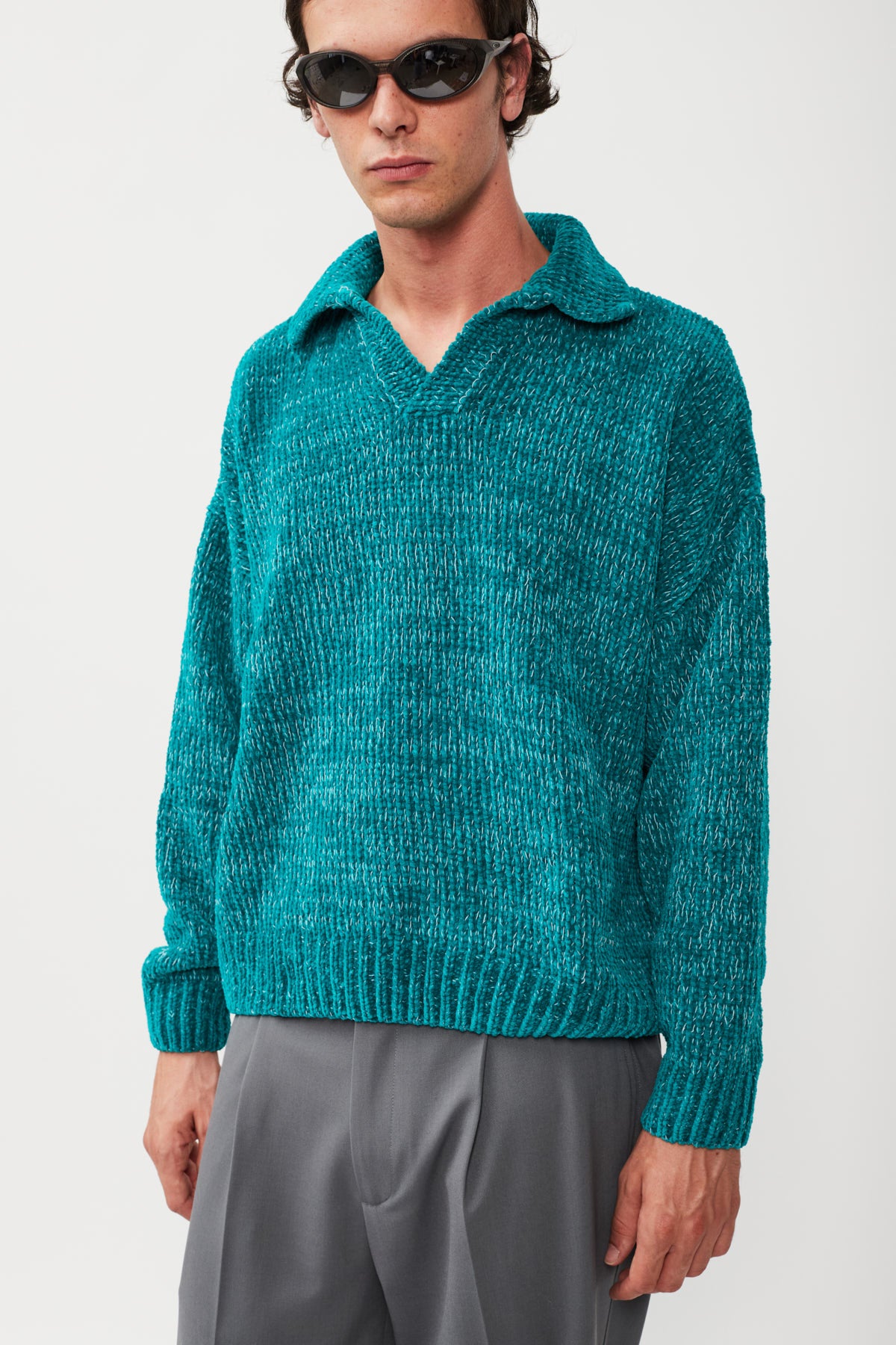 UPCYCLE CHENILLE POLO