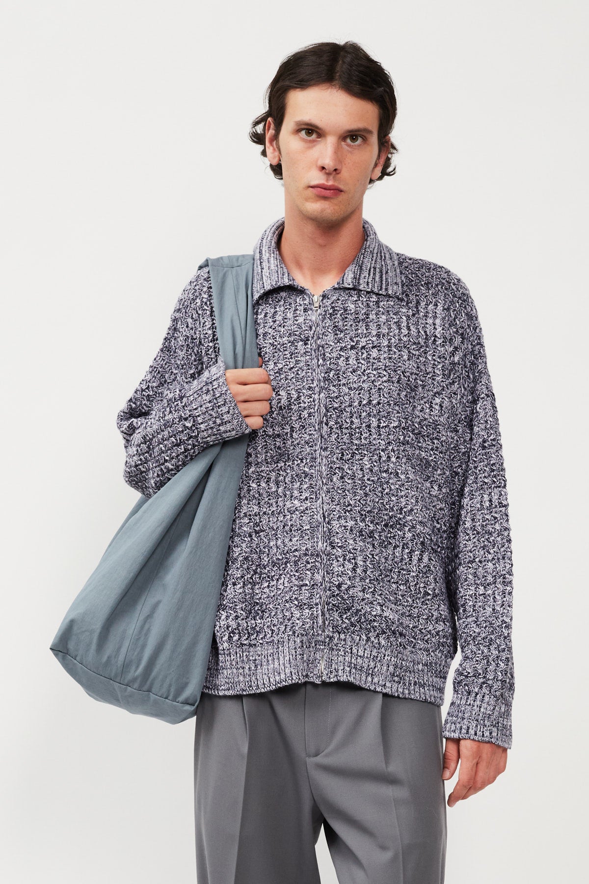 UPCYCLE WOOL FULL-ZIP JACKET