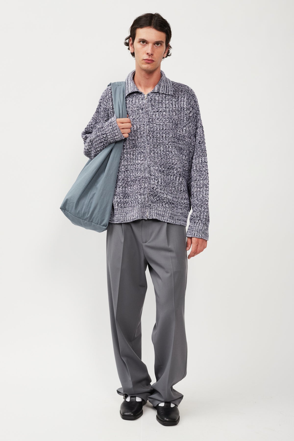 UPCYCLE WOOL FULL-ZIP JACKET