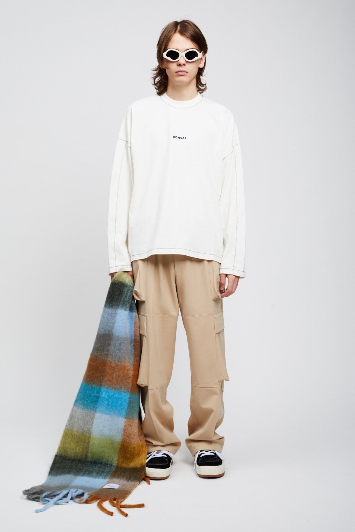 WOOL DOUBLE CARGO PANT