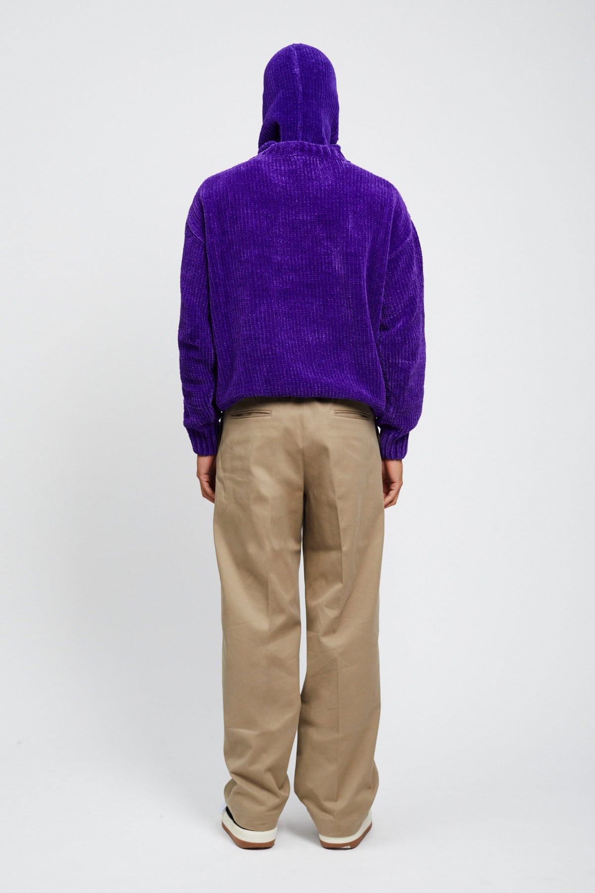 PURPLE CHENILLE SWEATER