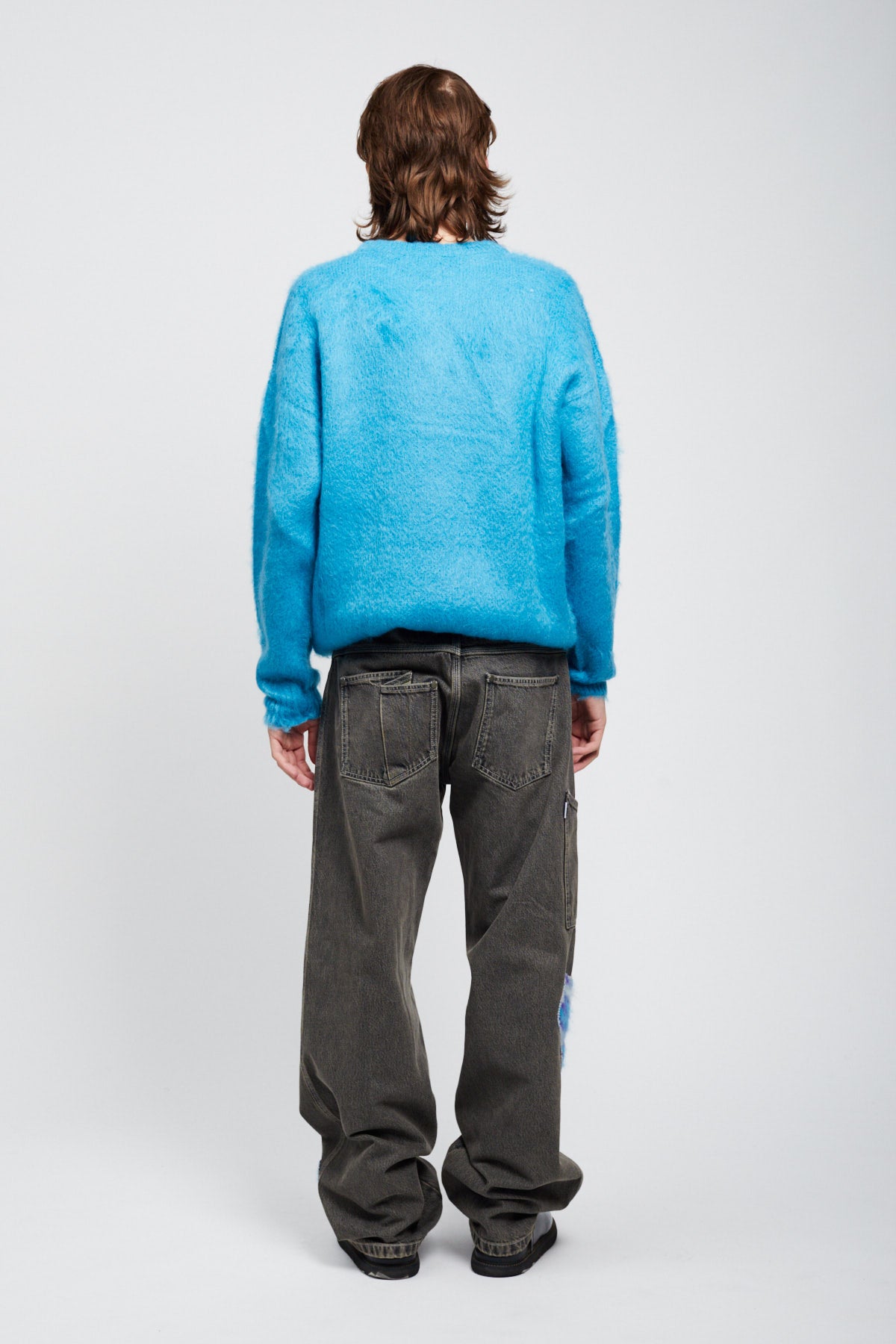 AZURE MOHAIR CREWNECK SWEATER