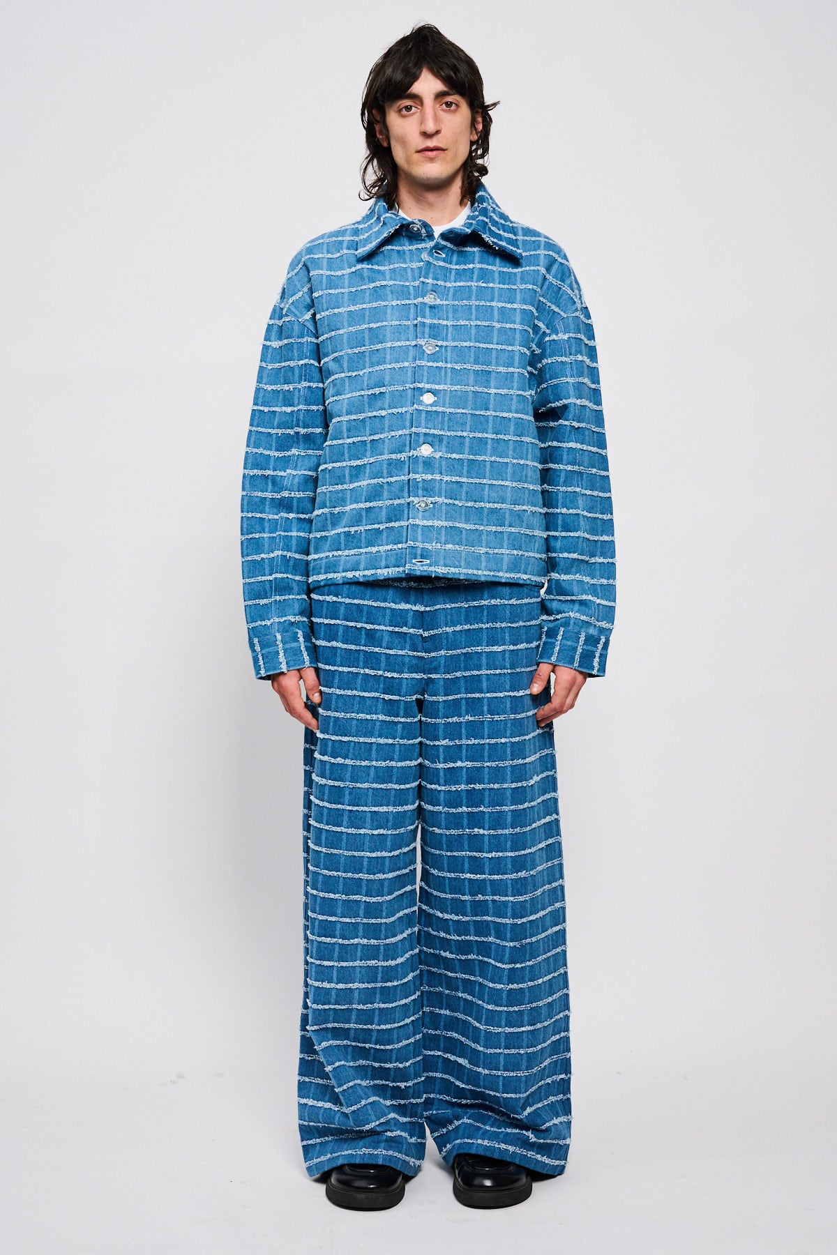 CHECK SUPER LOOSE DENIM