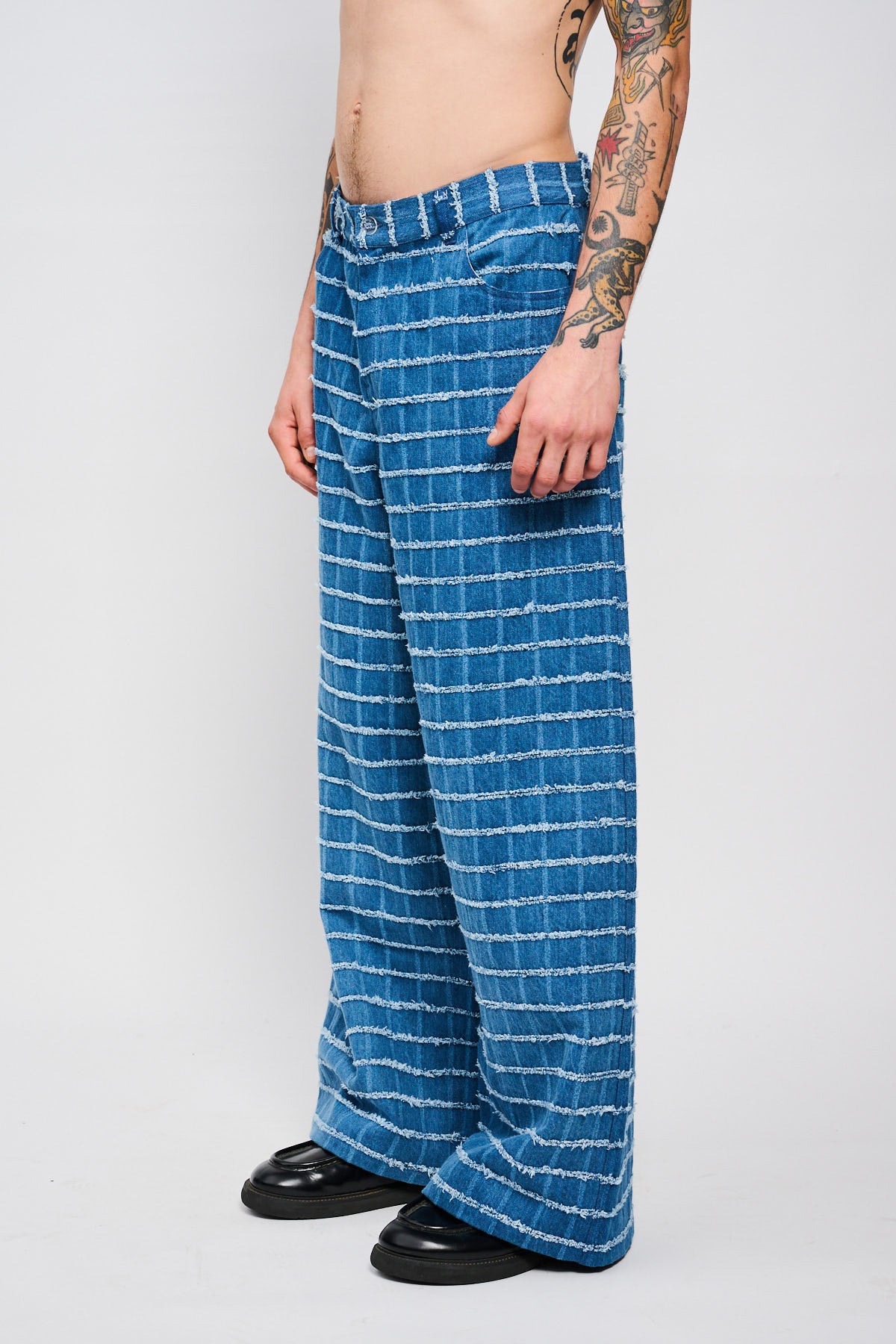 CHECK SUPER LOOSE DENIM