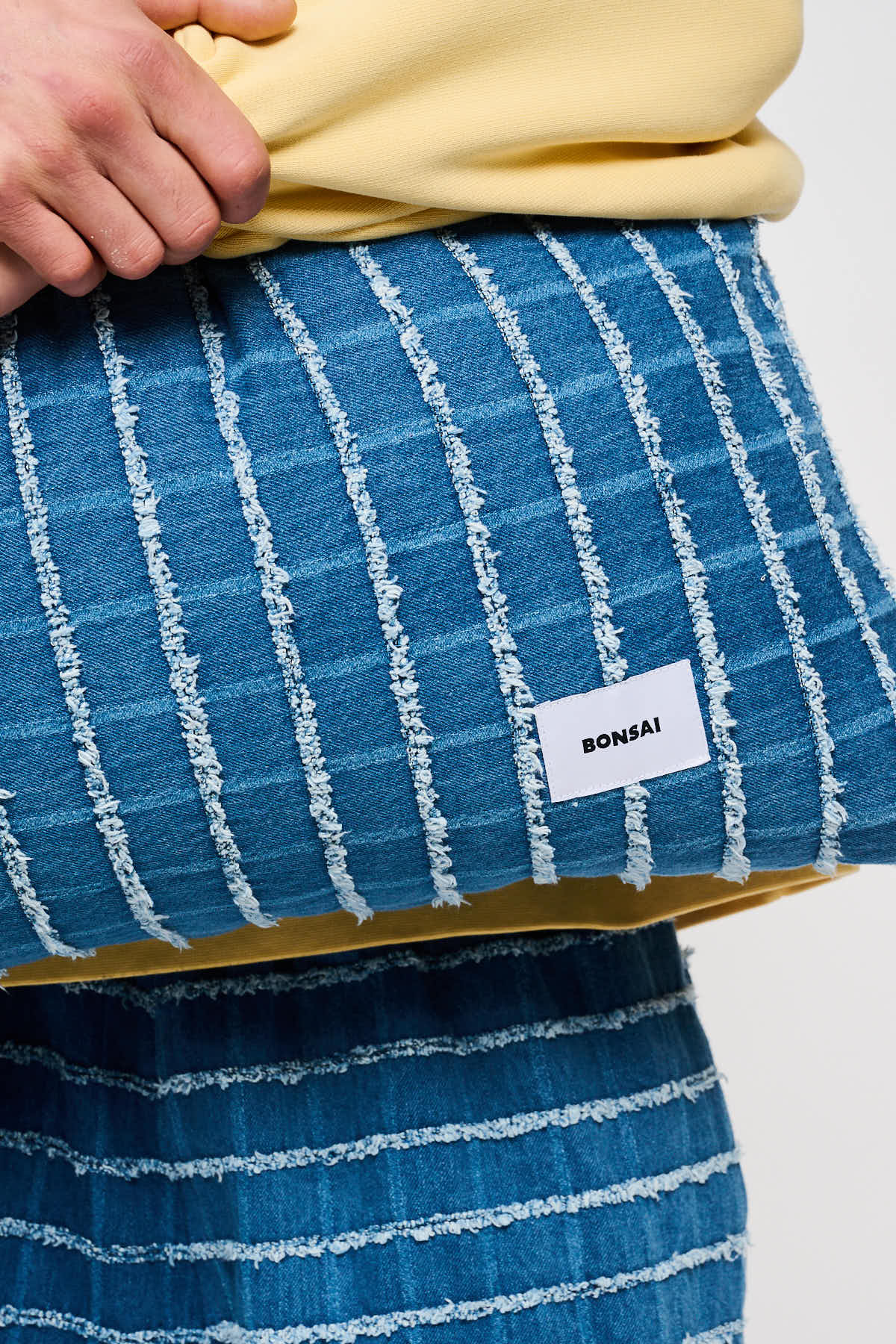 CHECK DENIM MAXI CUSHION