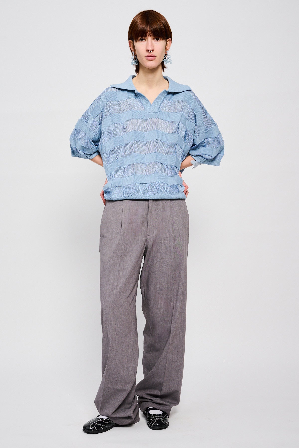 STRIPES KNIT POLO