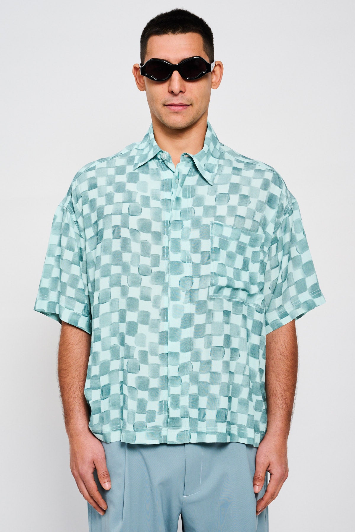 ACQUARELLO CROPPED SHIRT