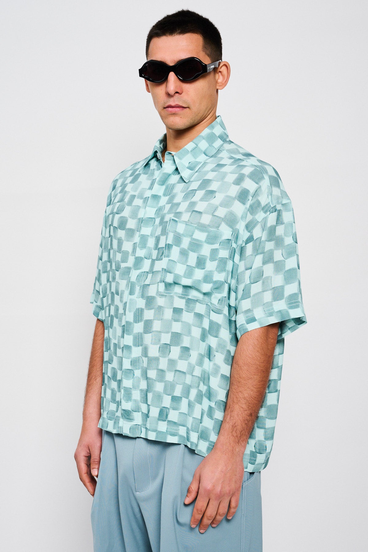 ACQUARELLO CROPPED SHIRT