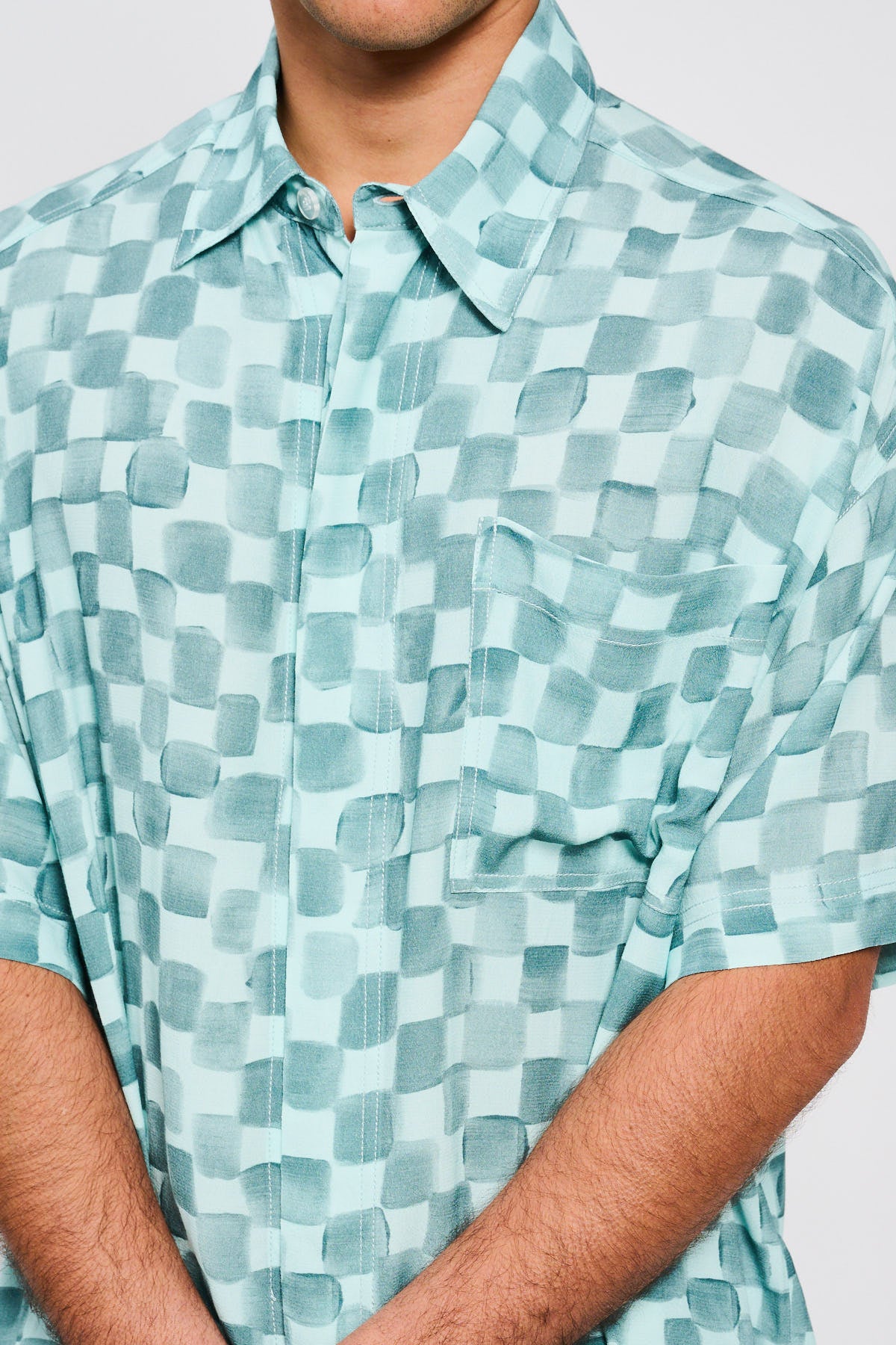 ACQUARELLO CROPPED SHIRT