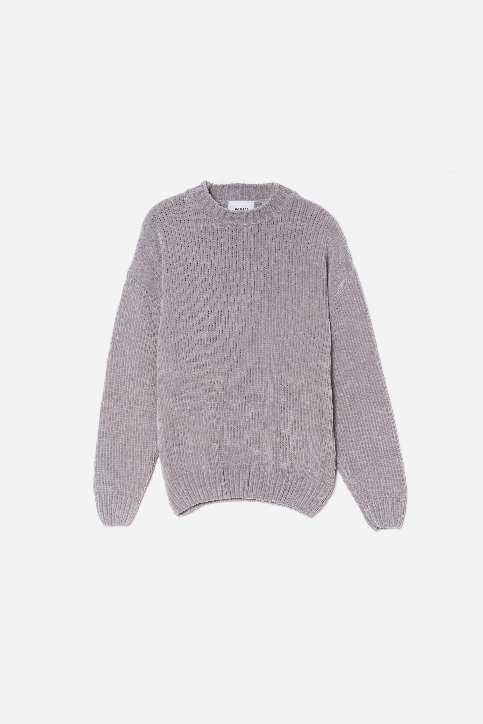 GREY CHENILLE SWEATER