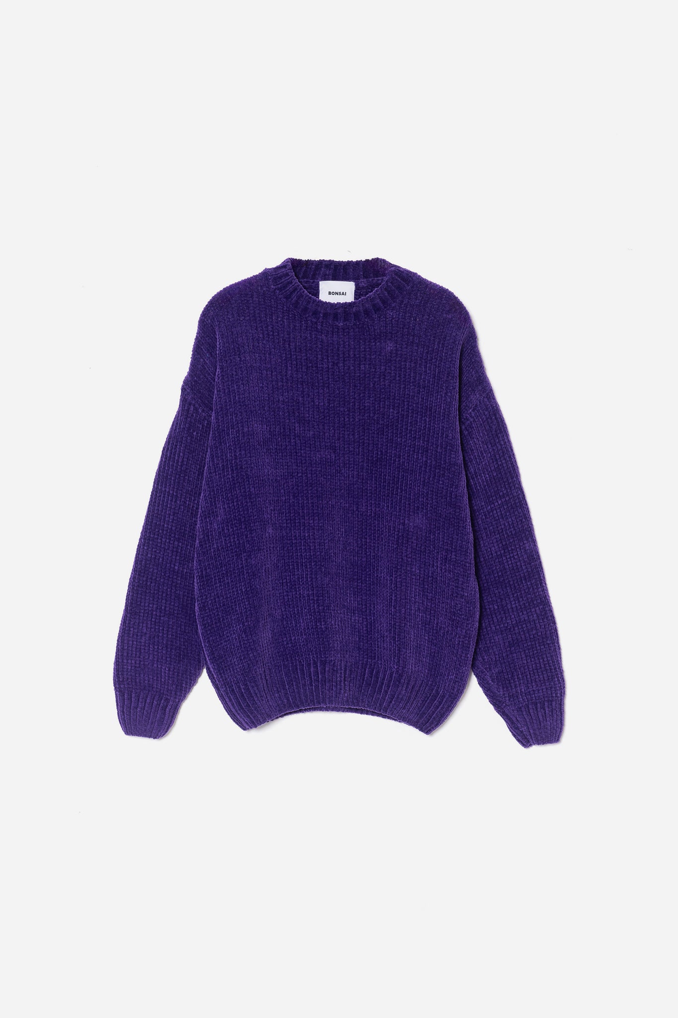 PURPLE CHENILLE SWEATER