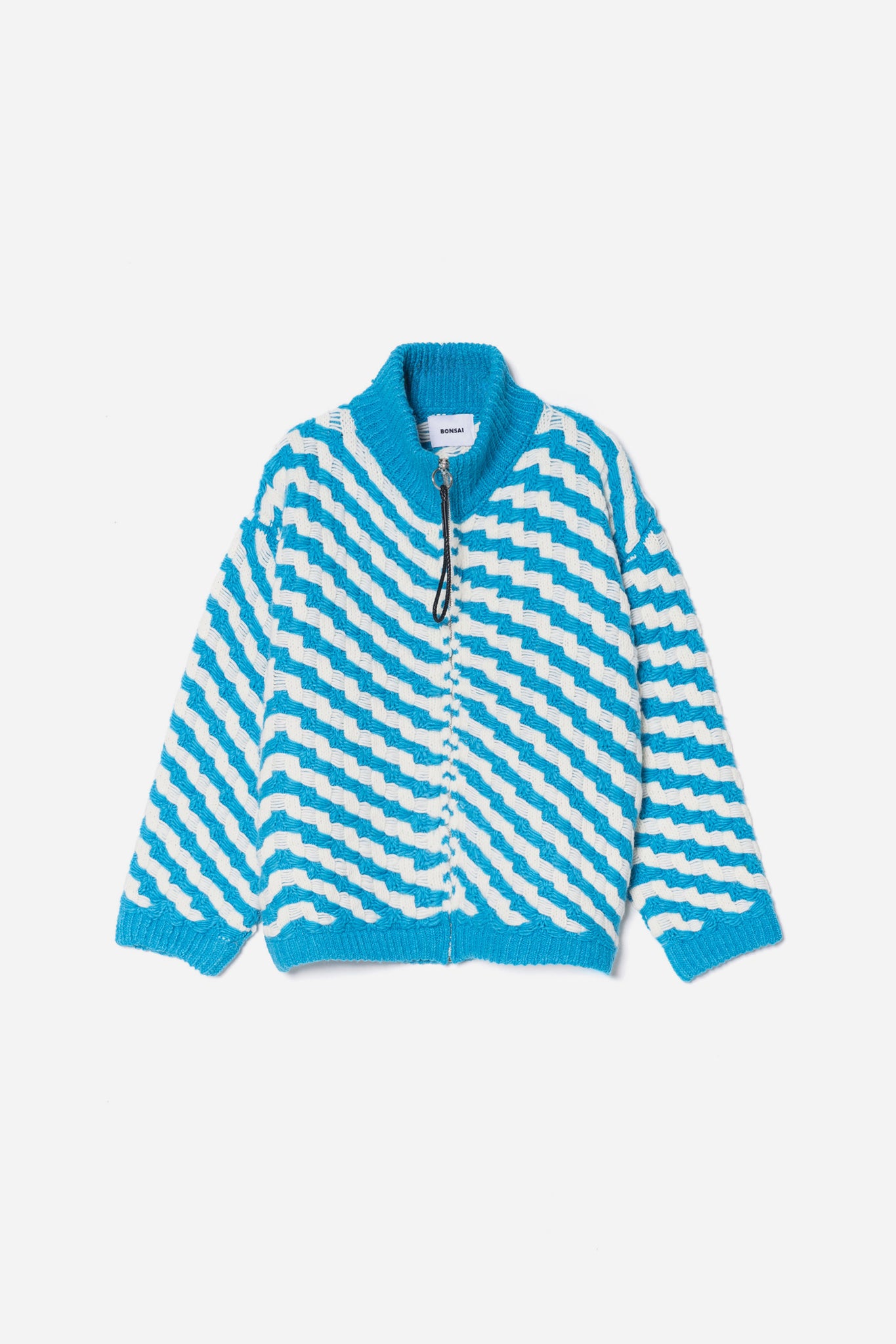 SCALE KNIT ZIP JACKET