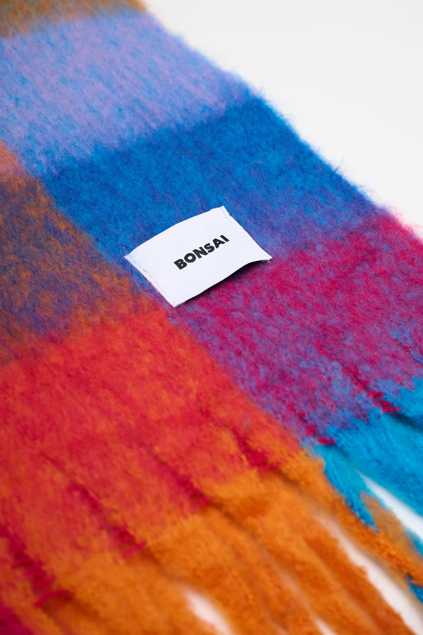 CHECK KNIT SCARF