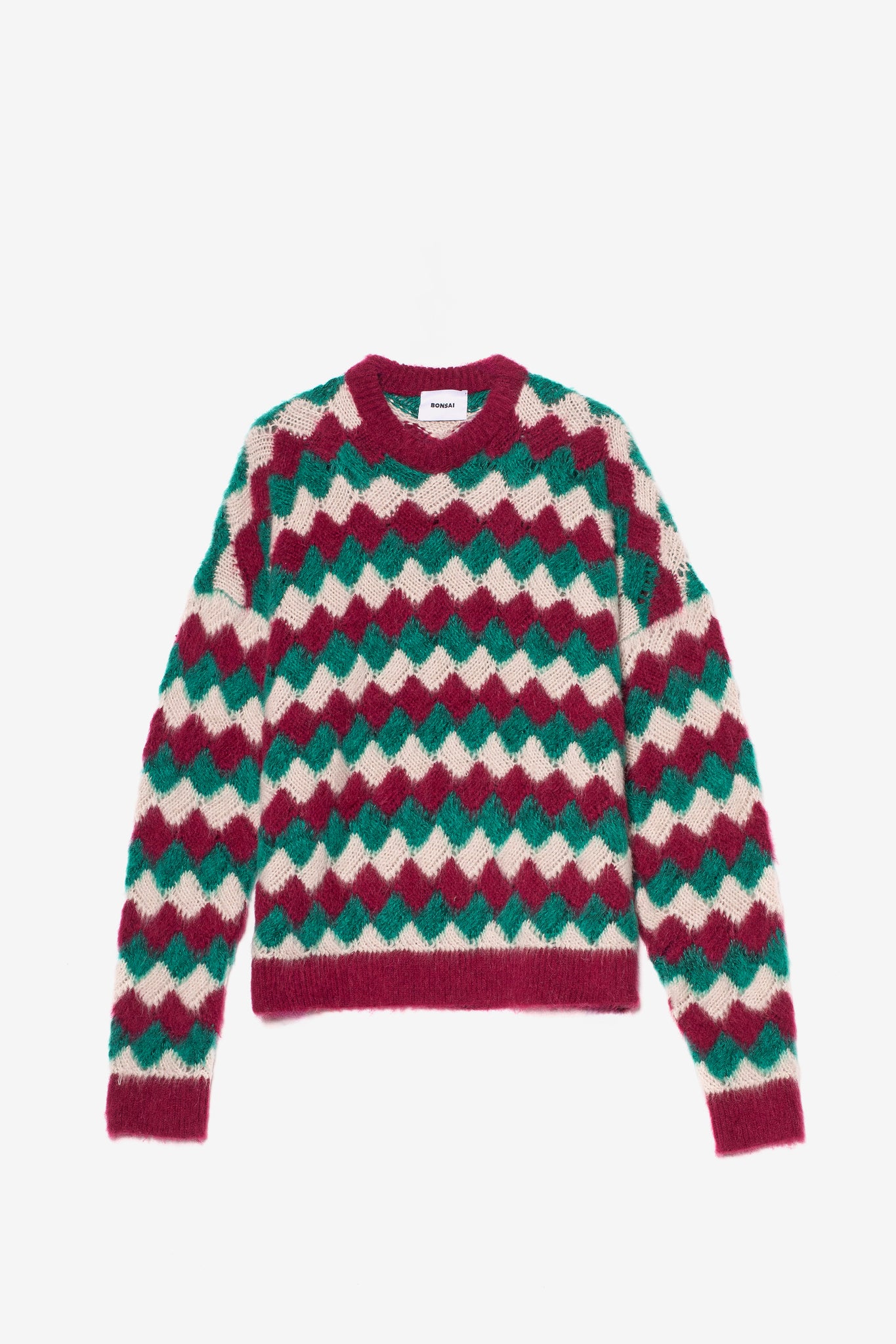 JOY JACQUARD CREWNECK SWEATER