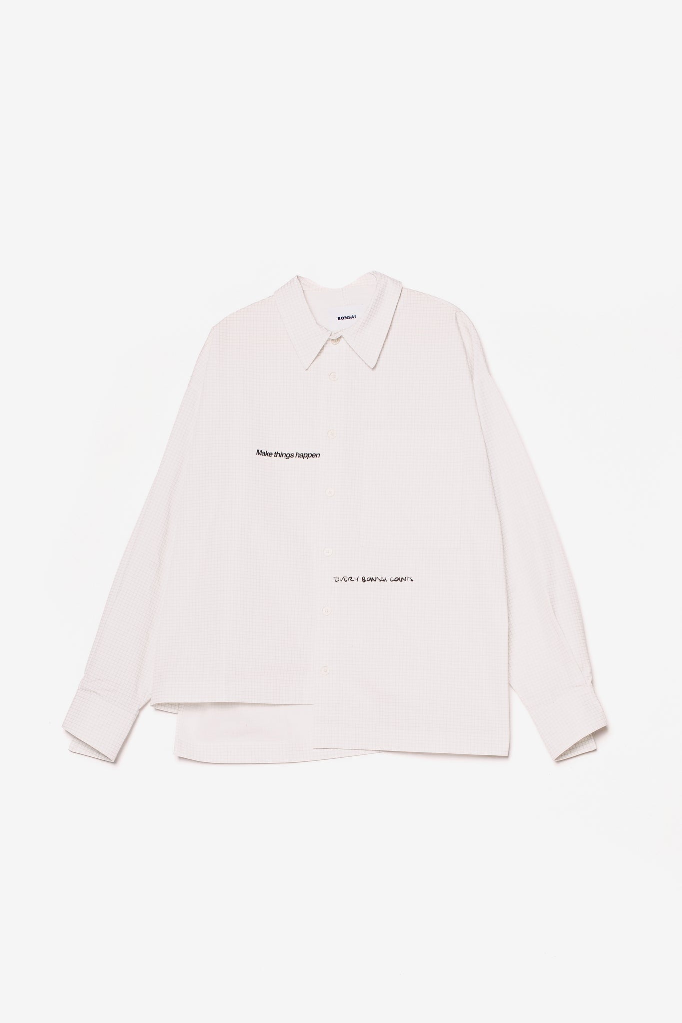 ASIMMETRIC BOTTON DOWN SHIRT